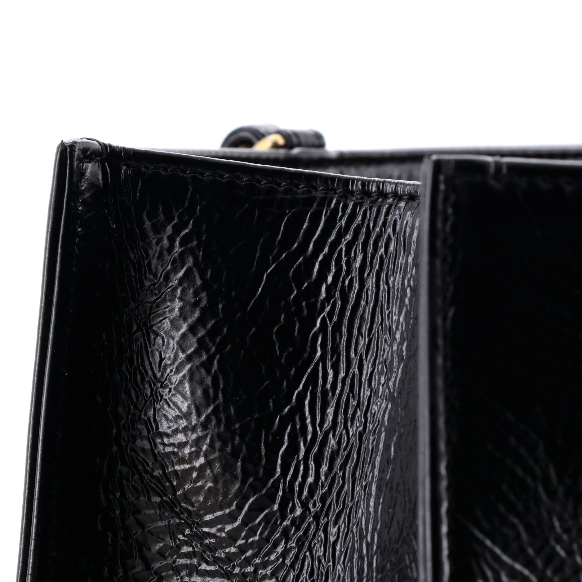 Timeless CC Chain Shopping Tote Shiny Aged Calfskin Large - Image 6