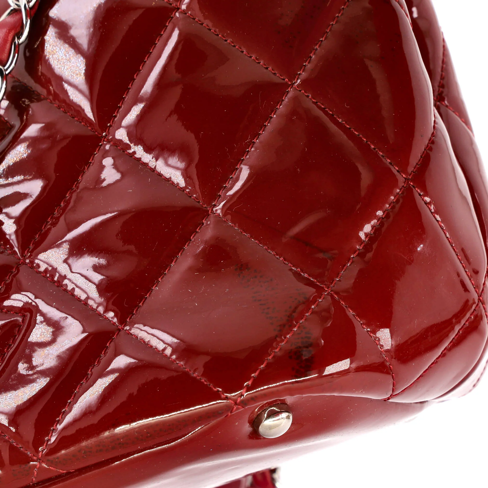 Timeless CC Shopping Tote Quilted Patent Medium - Image 6