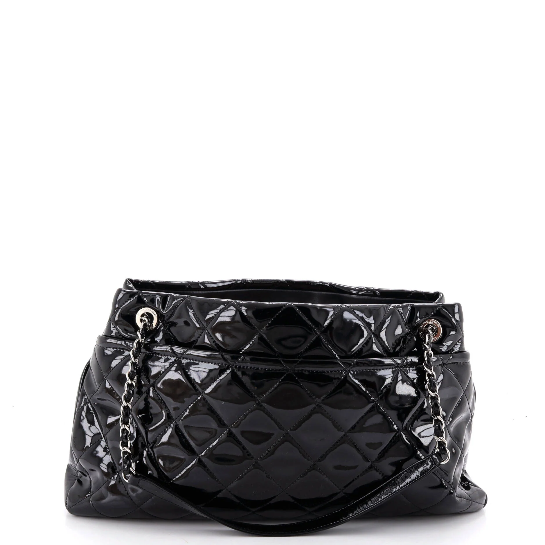Timeless CC Soft Tote Quilted Patent Large - Image 3