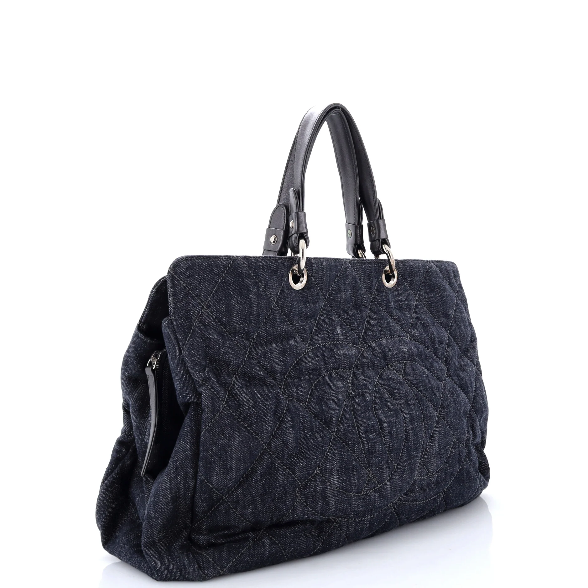 Timeless CC Soft Zip Tote Quilted Denim XL - Image 2