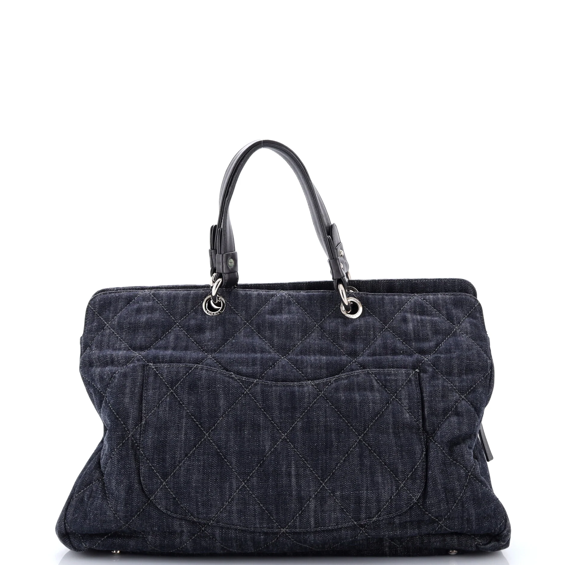 Timeless CC Soft Zip Tote Quilted Denim XL - Image 3