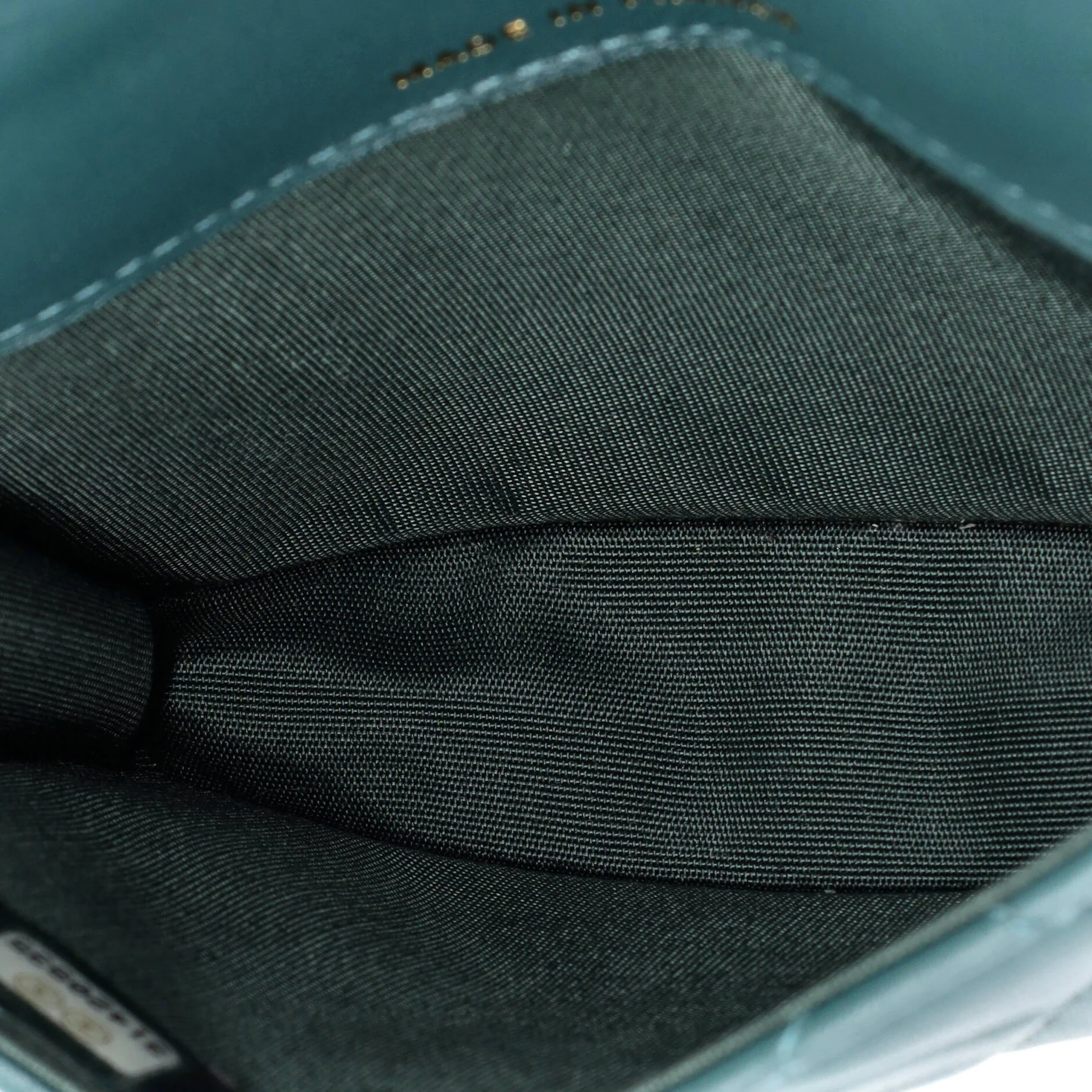 Top Handle Flap Coin Purse with Chain Quilted Lambskin - Image 5