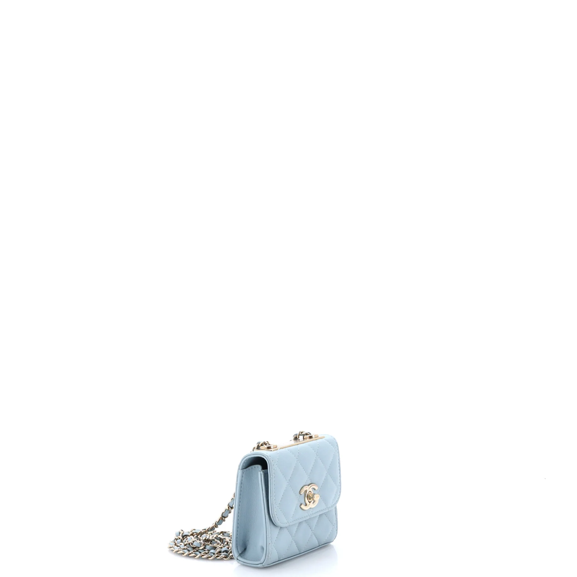 Trendy CC Clutch with Chain Quilted Lambskin Small - Image 2