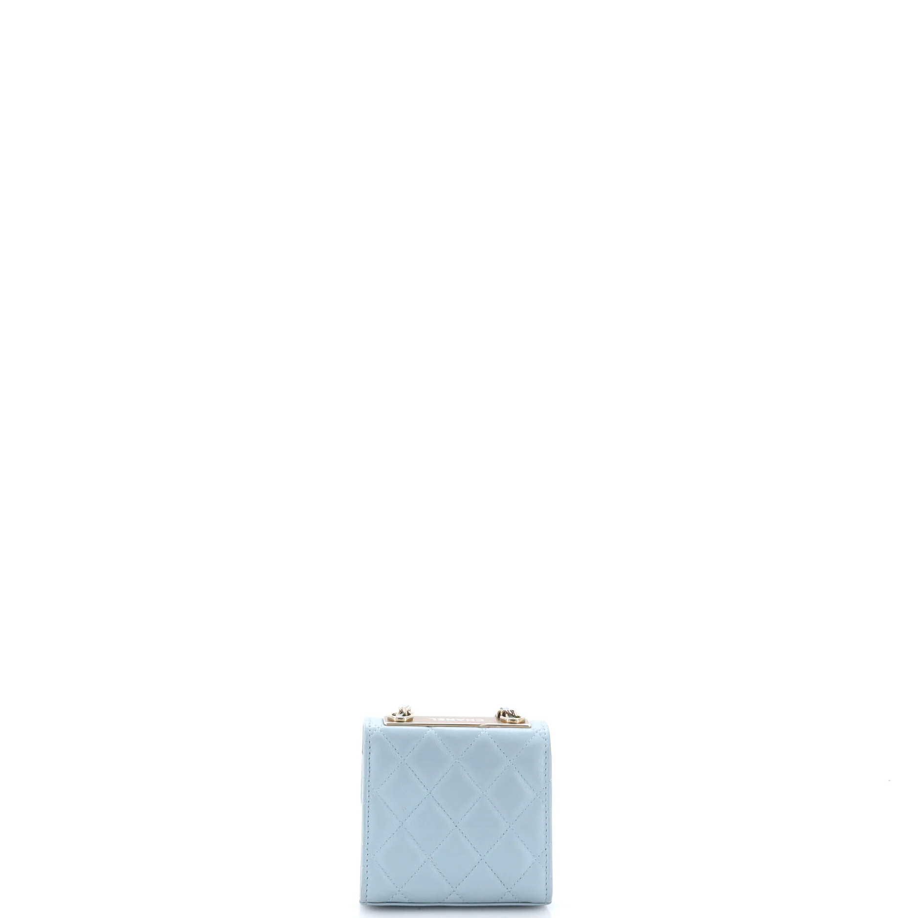 Trendy CC Clutch with Chain Quilted Lambskin Small - Image 3