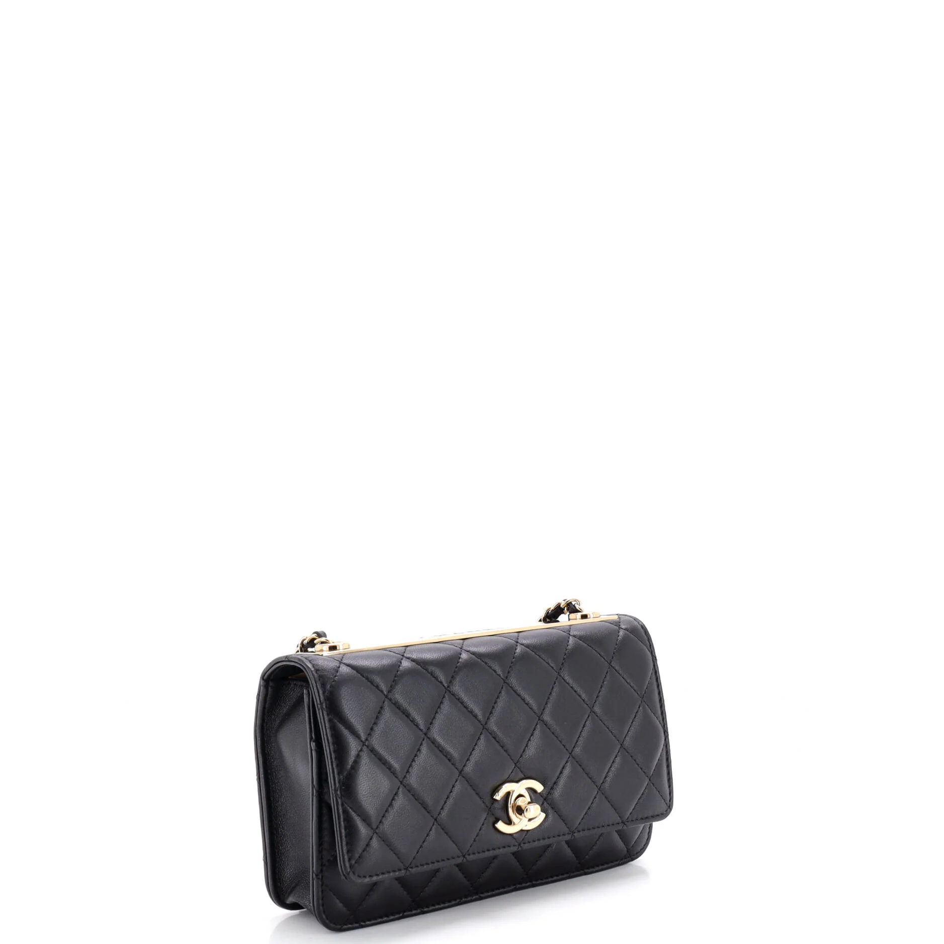Trendy CC Wallet on Chain Quilted Lambskin - Image 3