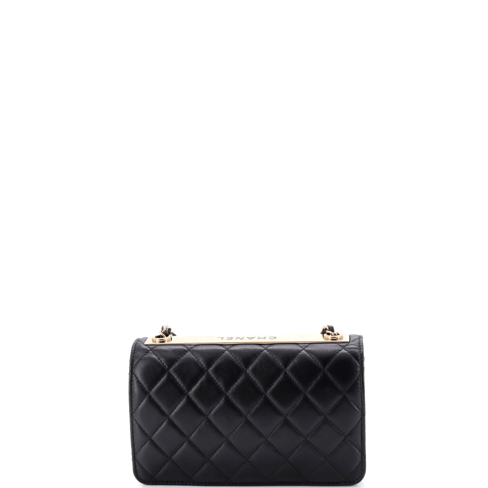 Trendy CC Wallet on Chain Quilted Lambskin - Image 4