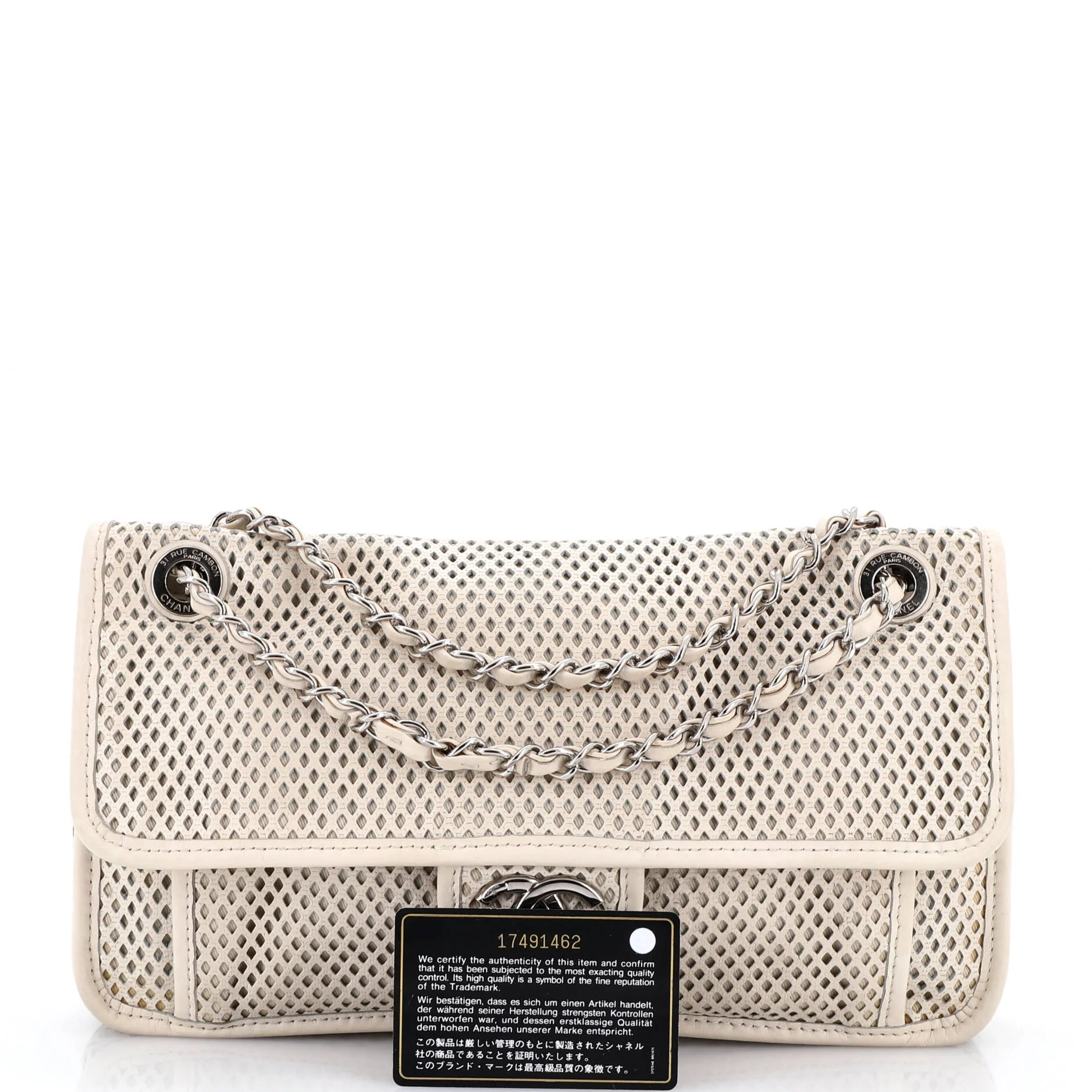 Up In The Air Flap Bag Perforated Leather Medium - Image 2