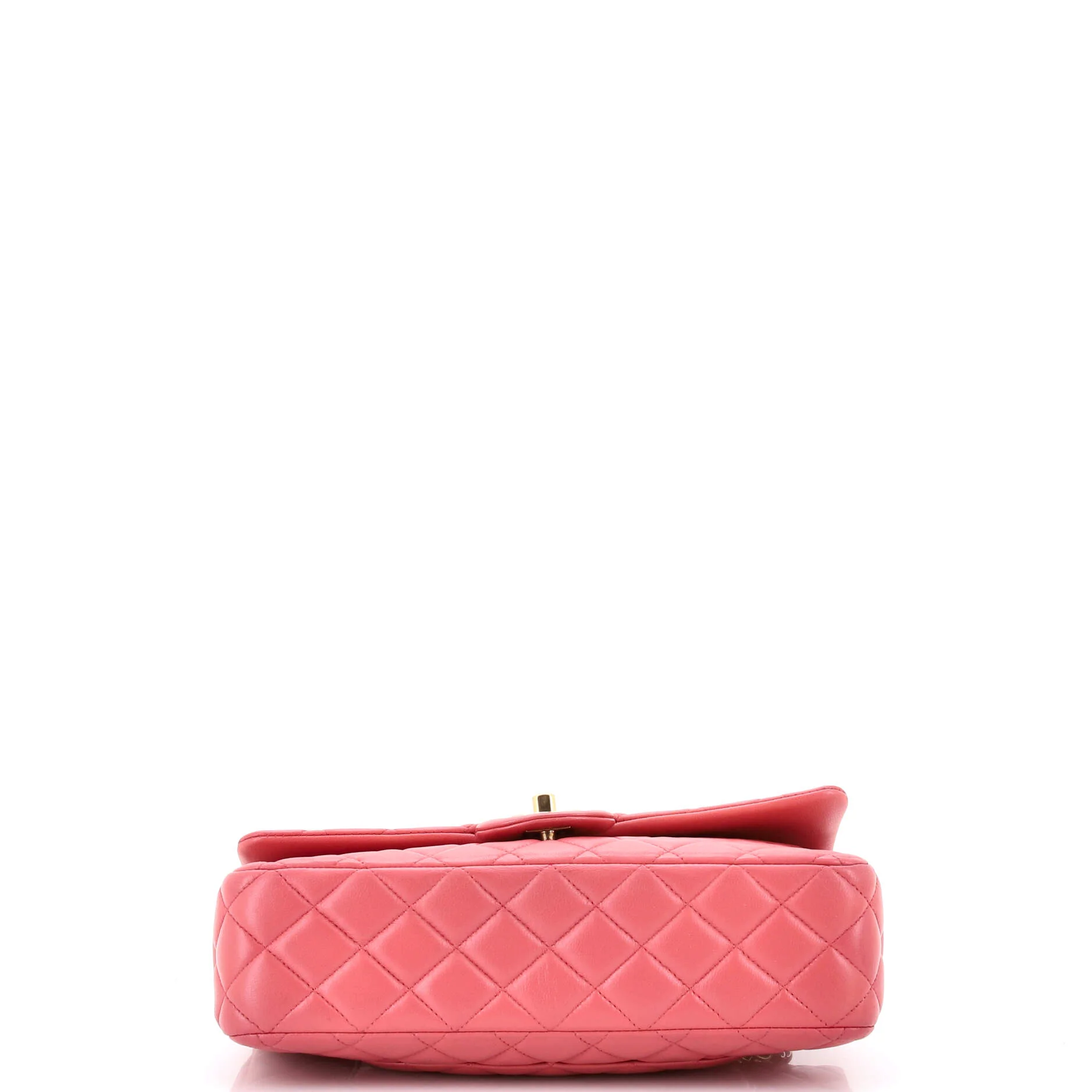 Valentine Crystal Hearts Flap Bag Quilted Lambskin Medium - Image 4