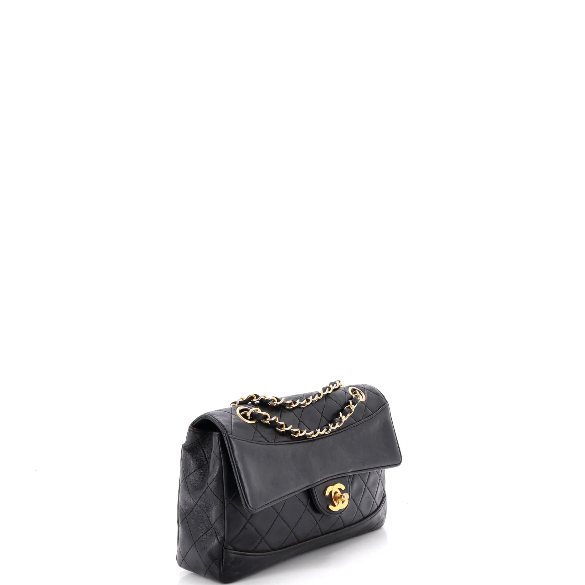 Vintage CC Chain Flap Bag Quilted Lambskin Medium - Image 2