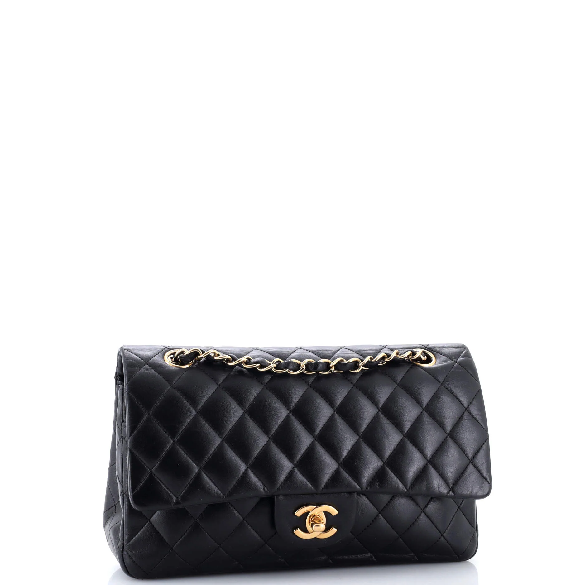 Vintage Classic Double Flap Bag Quilted Lambskin Medium - Image 2