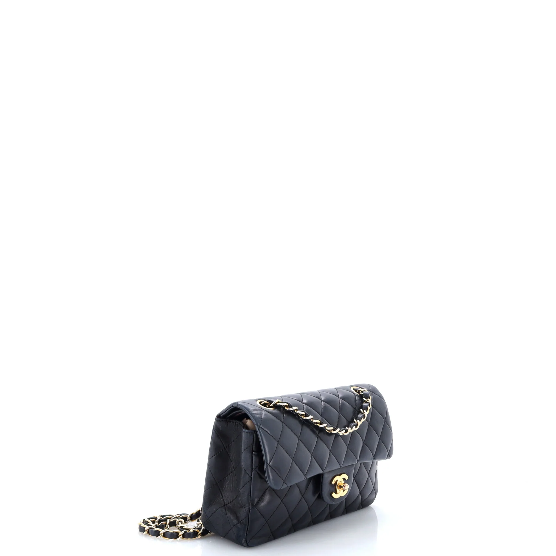 Vintage Classic Double Flap Bag Quilted Lambskin Small - Image 2