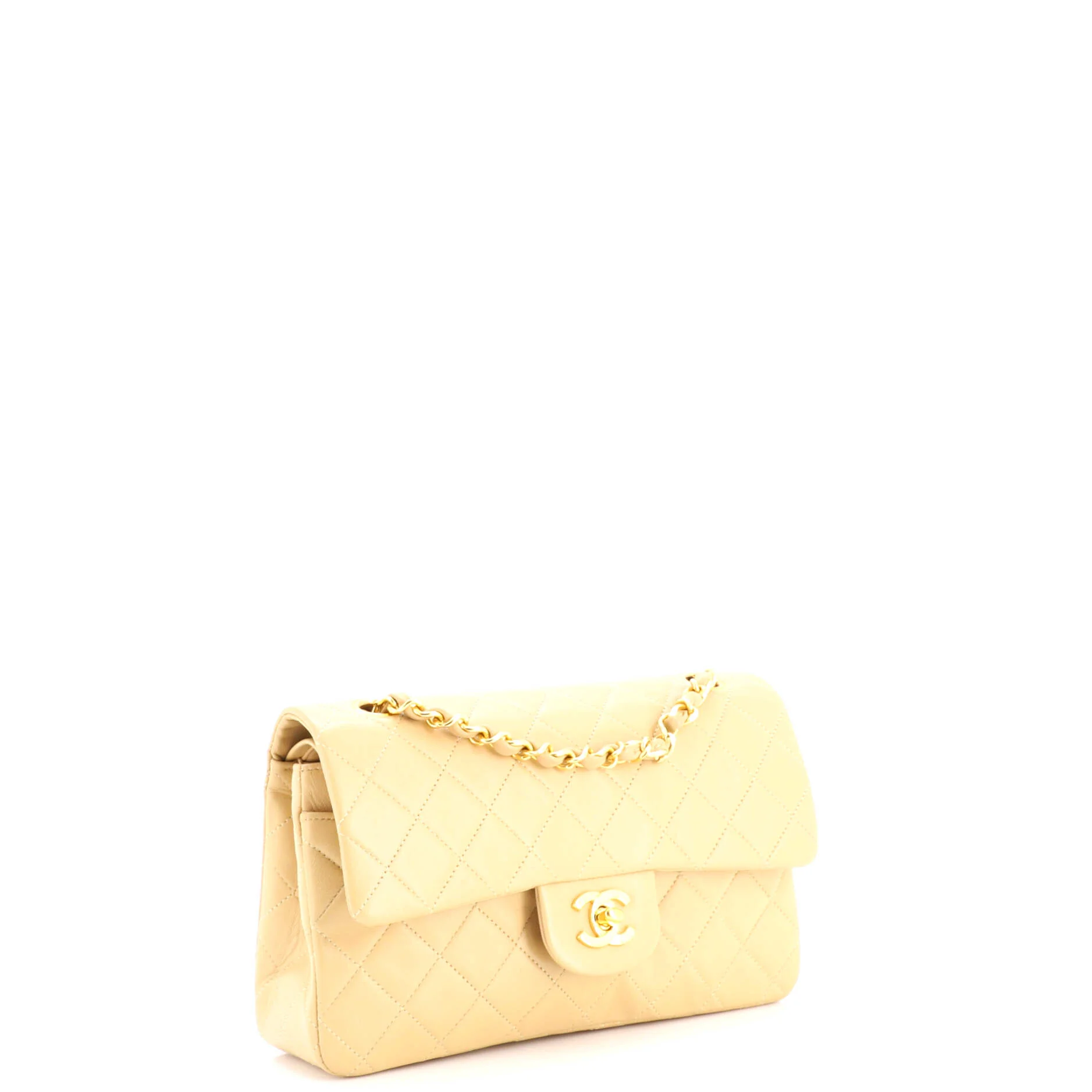 Vintage Classic Double Flap Bag Quilted Lambskin Small - Image 2
