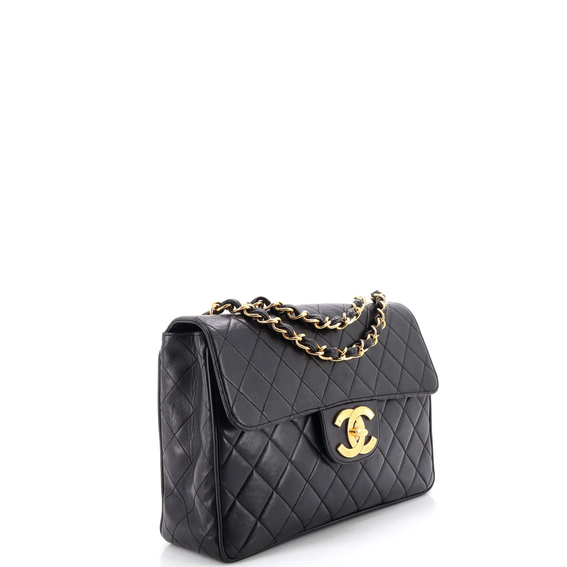 Vintage Classic Single Flap Bag Quilted Lambskin Jumbo - Image 2