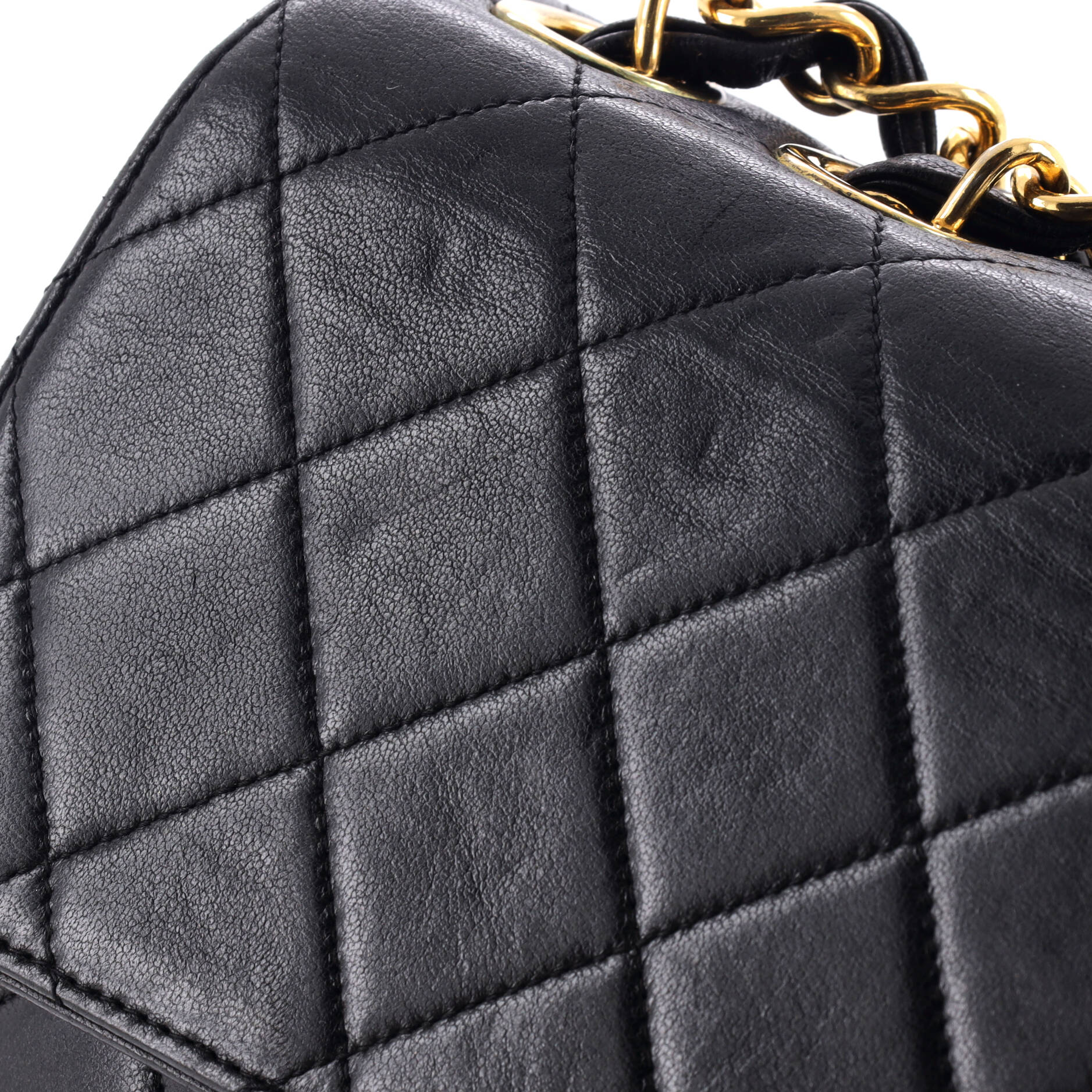 Vintage Classic Single Flap Bag Quilted Lambskin Jumbo - Image 6