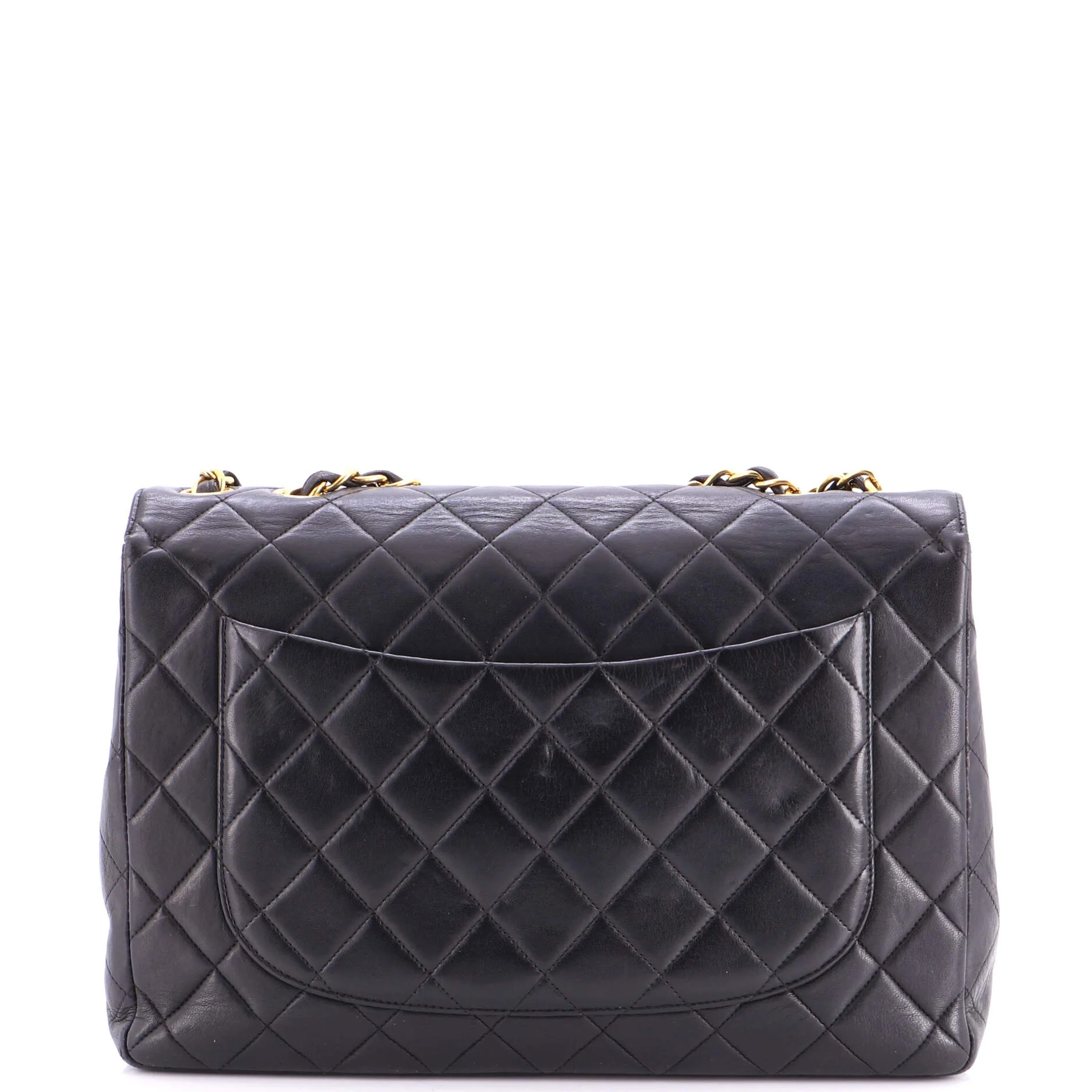 Vintage Classic Single Flap Bag Quilted Lambskin Jumbo - Image 3