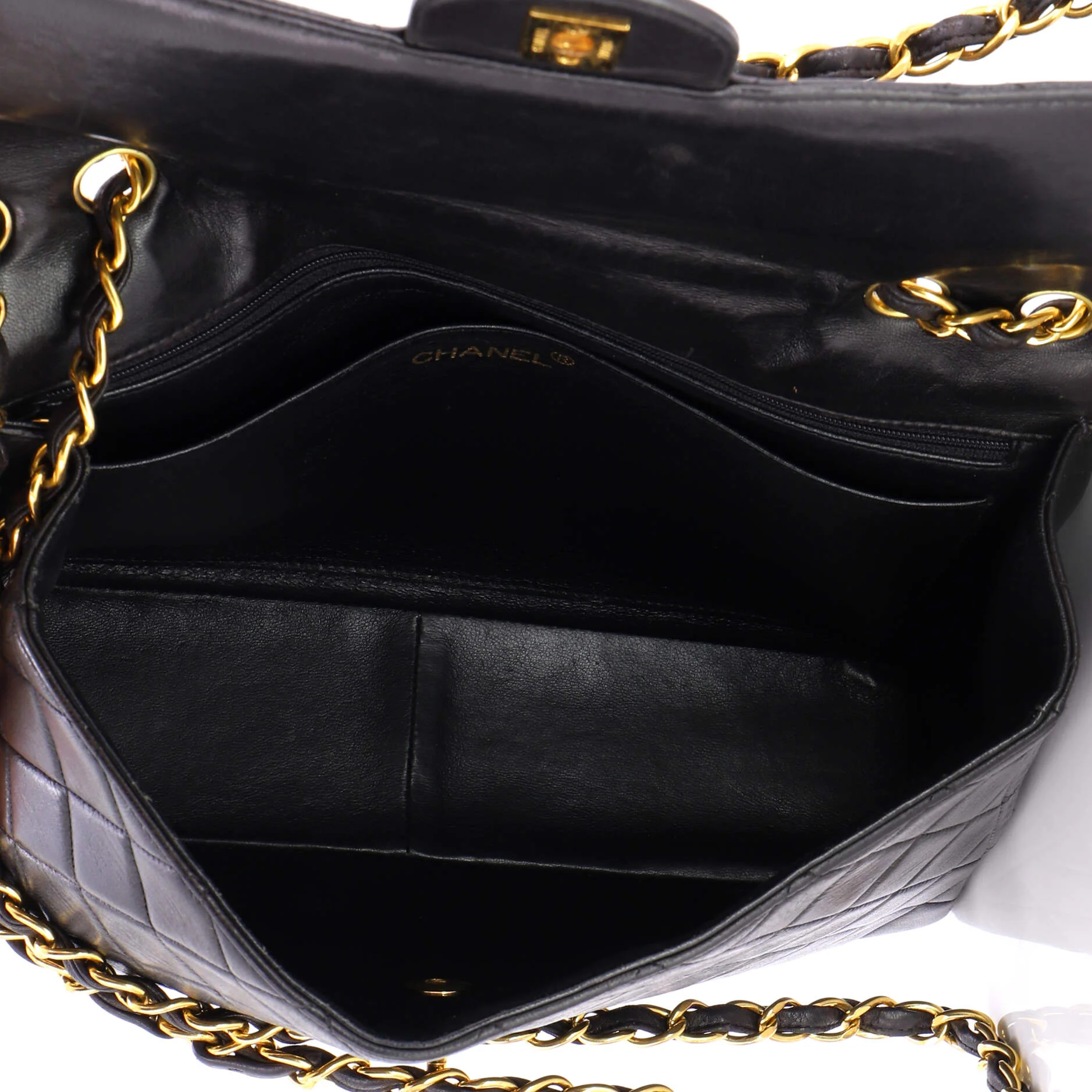 Vintage Classic Single Flap Bag Quilted Lambskin Jumbo - Image 5