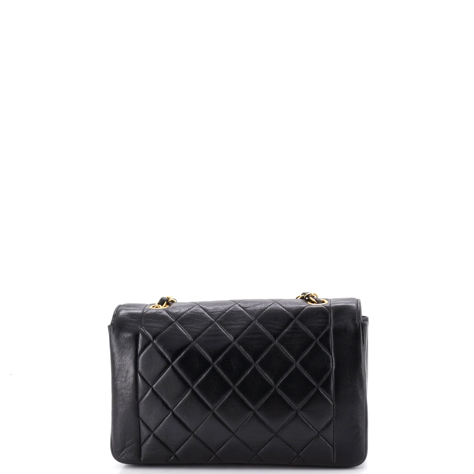Vintage Diana Flap Bag Quilted Lambskin Medium - Image 4
