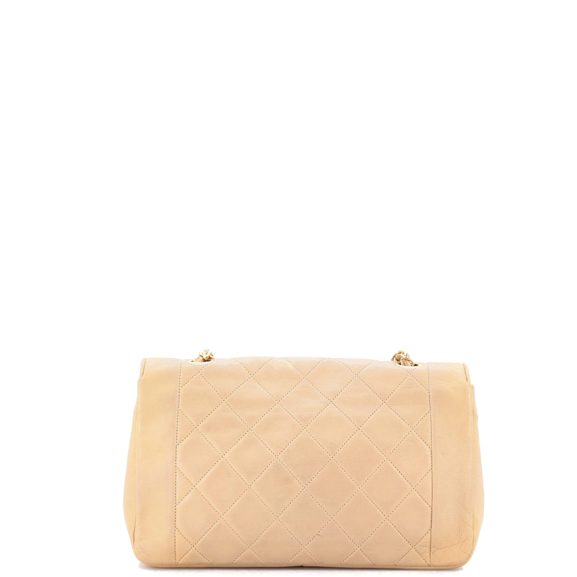 Vintage Diana Flap Bag Quilted Lambskin Medium - Image 3