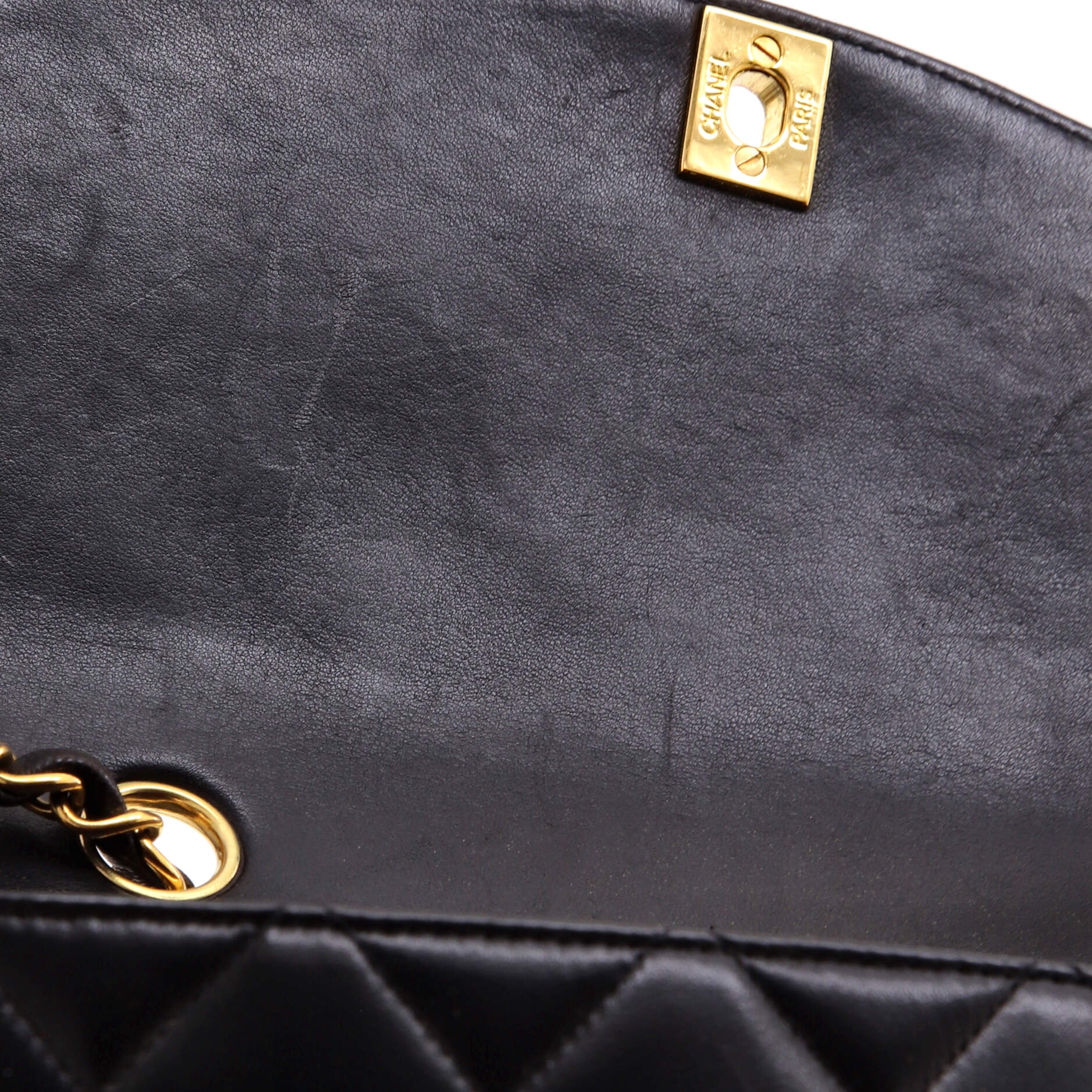 Vintage Diana Flap Bag Quilted Lambskin Small - Image 8