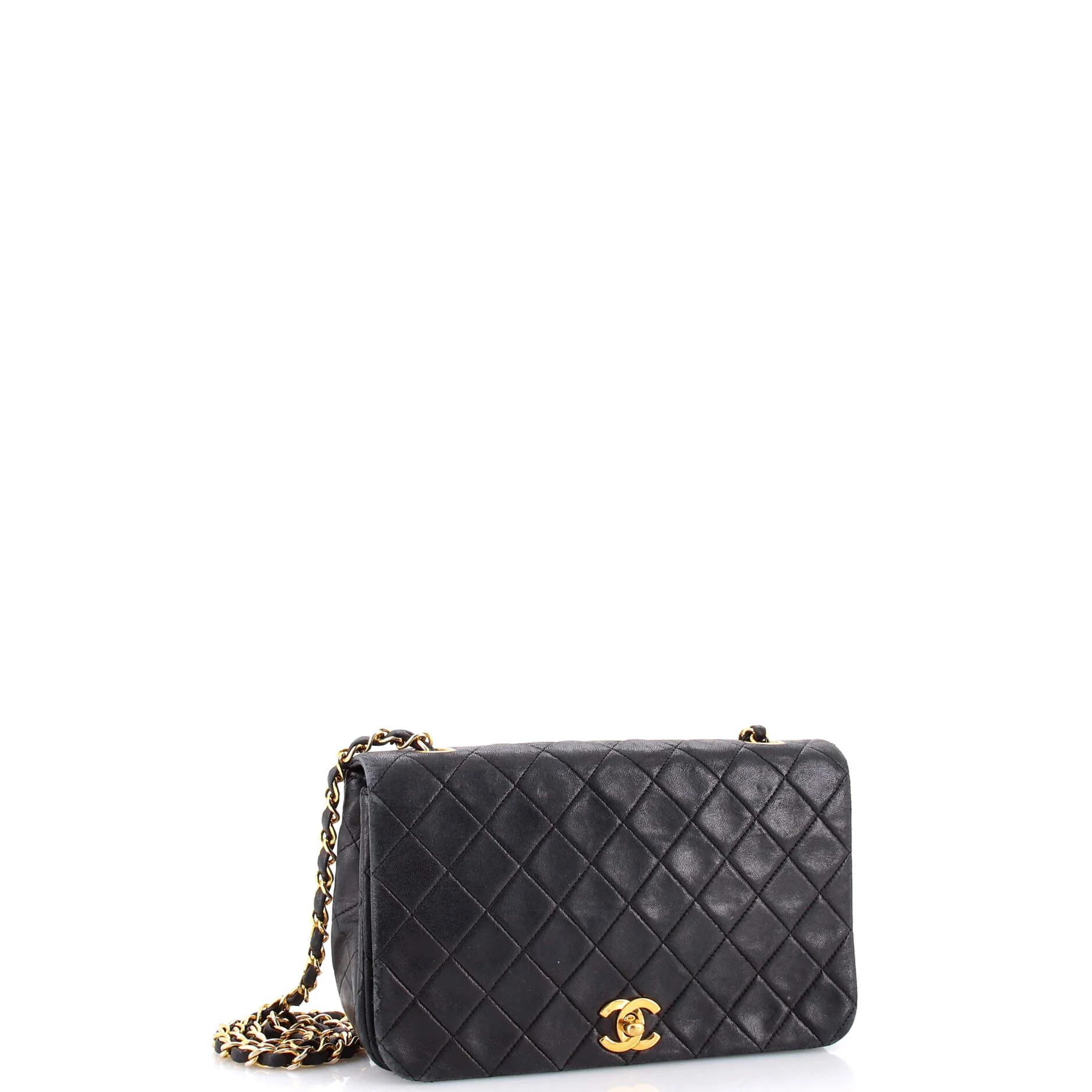 Vintage Full Flap Bag Quilted Lambskin Medium - Image 3