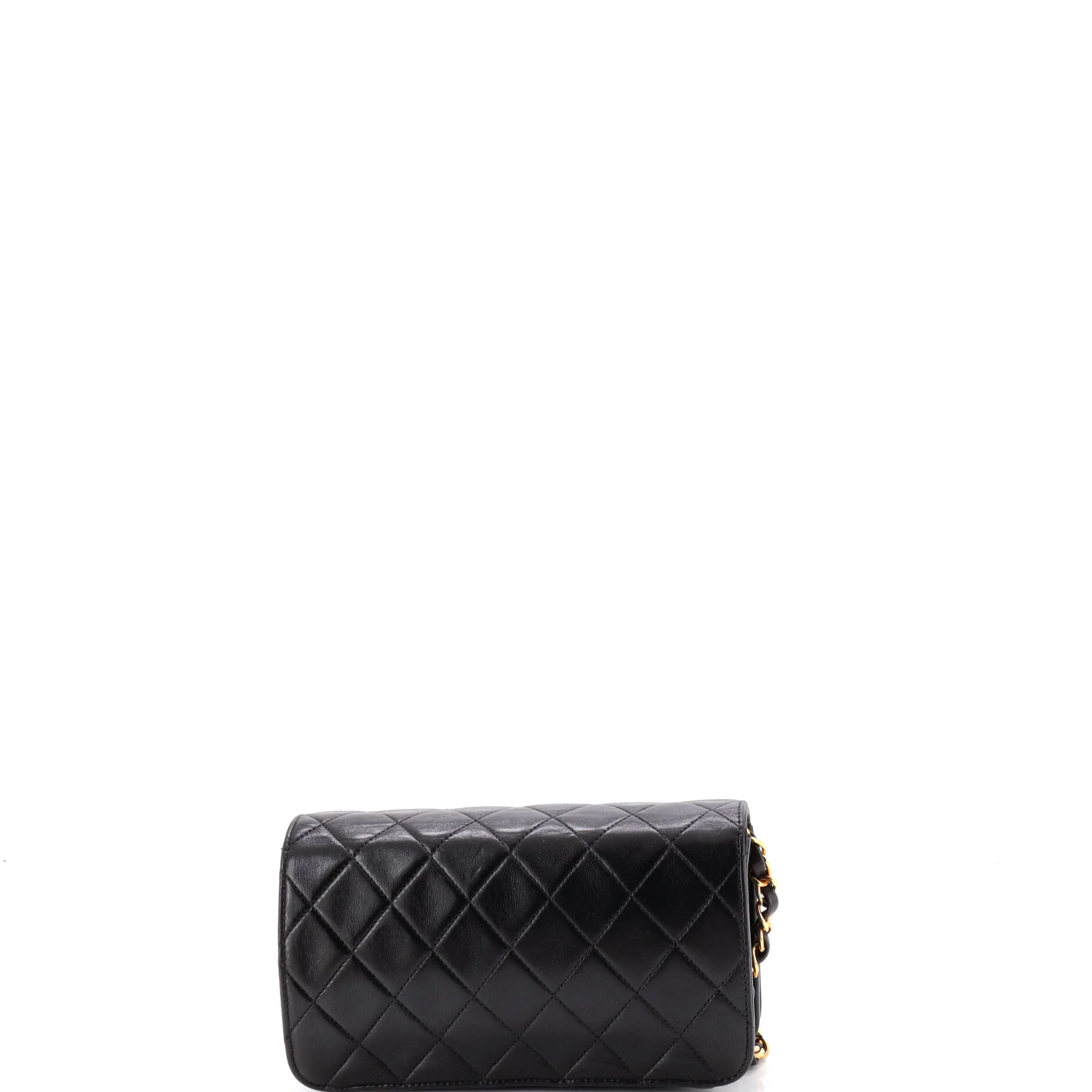 Vintage Full Flap Bag Quilted Lambskin Mini - Image 4