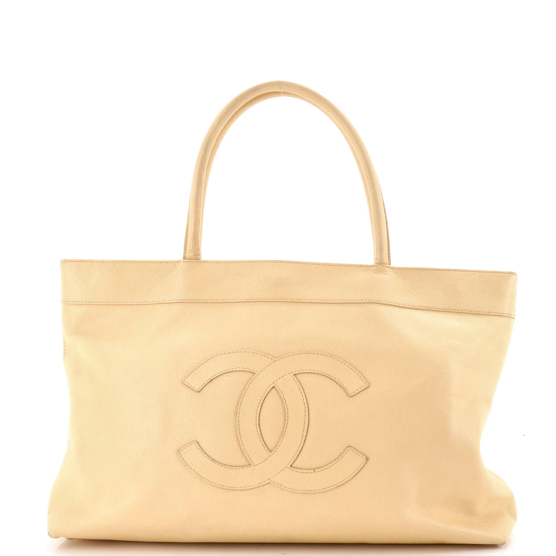 Vintage Timeless Shopping Tote Caviar