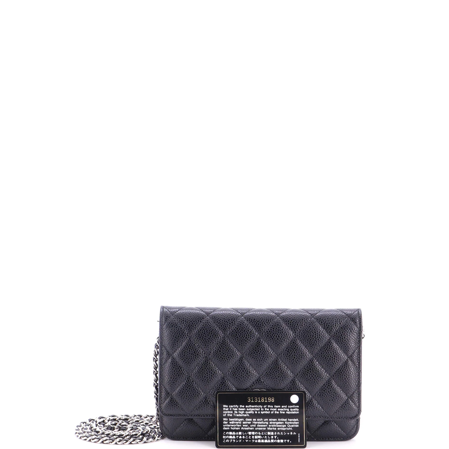 Wallet on Chain Quilted Caviar - Image 2