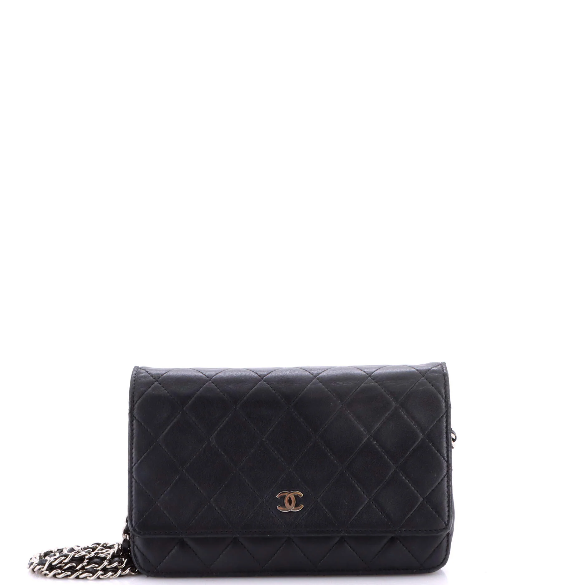 Wallet on Chain Quilted Lambskin