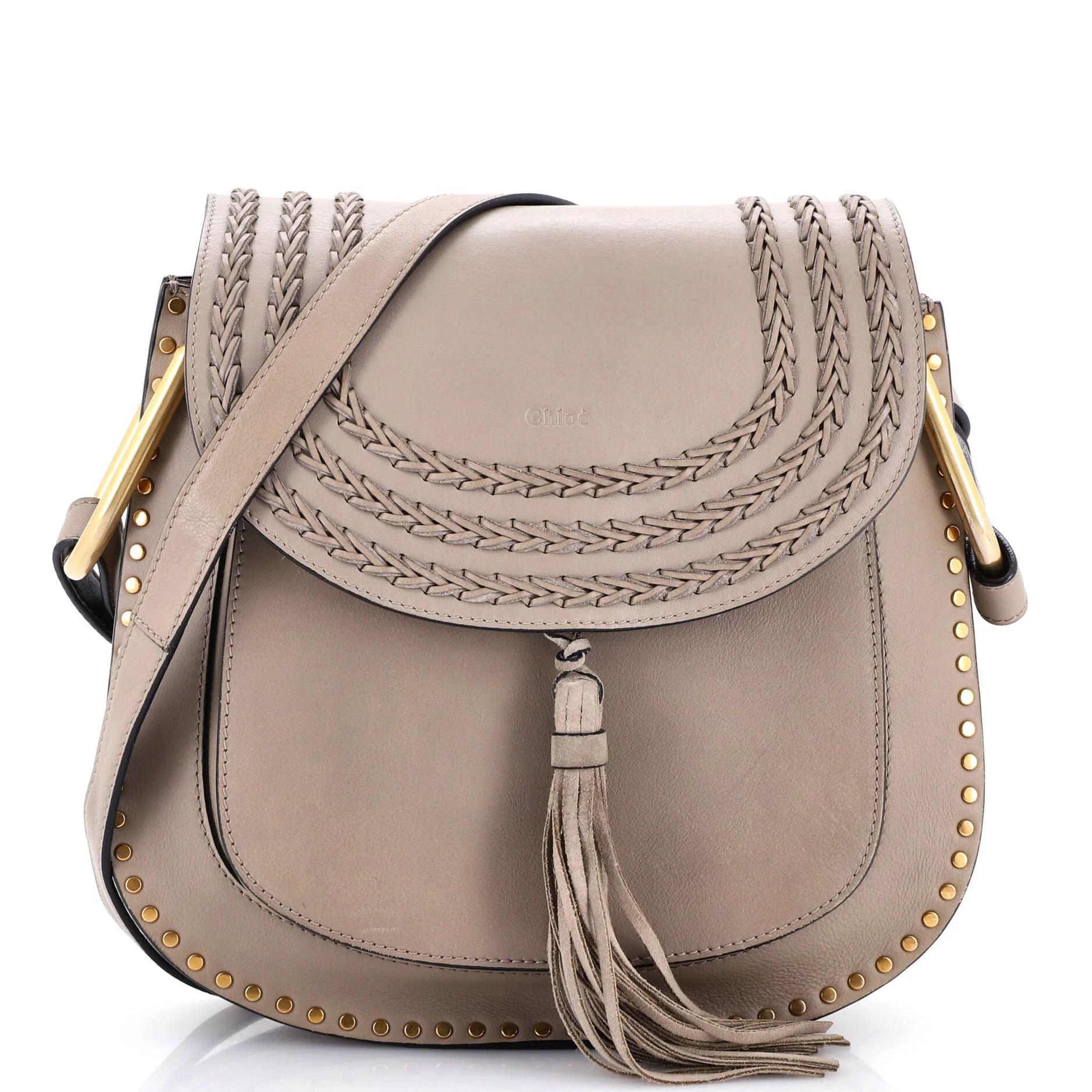 Hudson Handbag Whipstitch Leather Medium