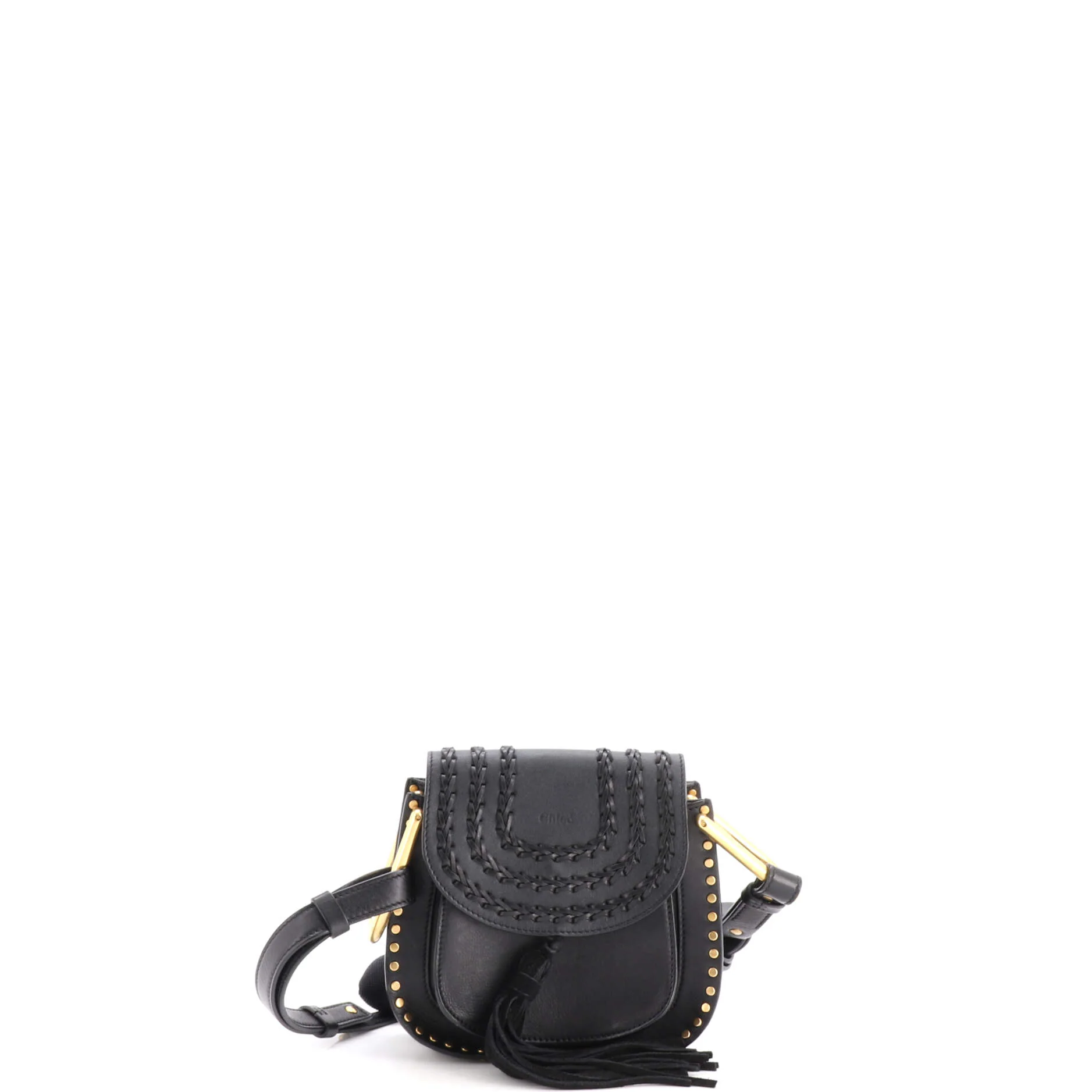 Hudson Handbag Whipstitch Leather Mini