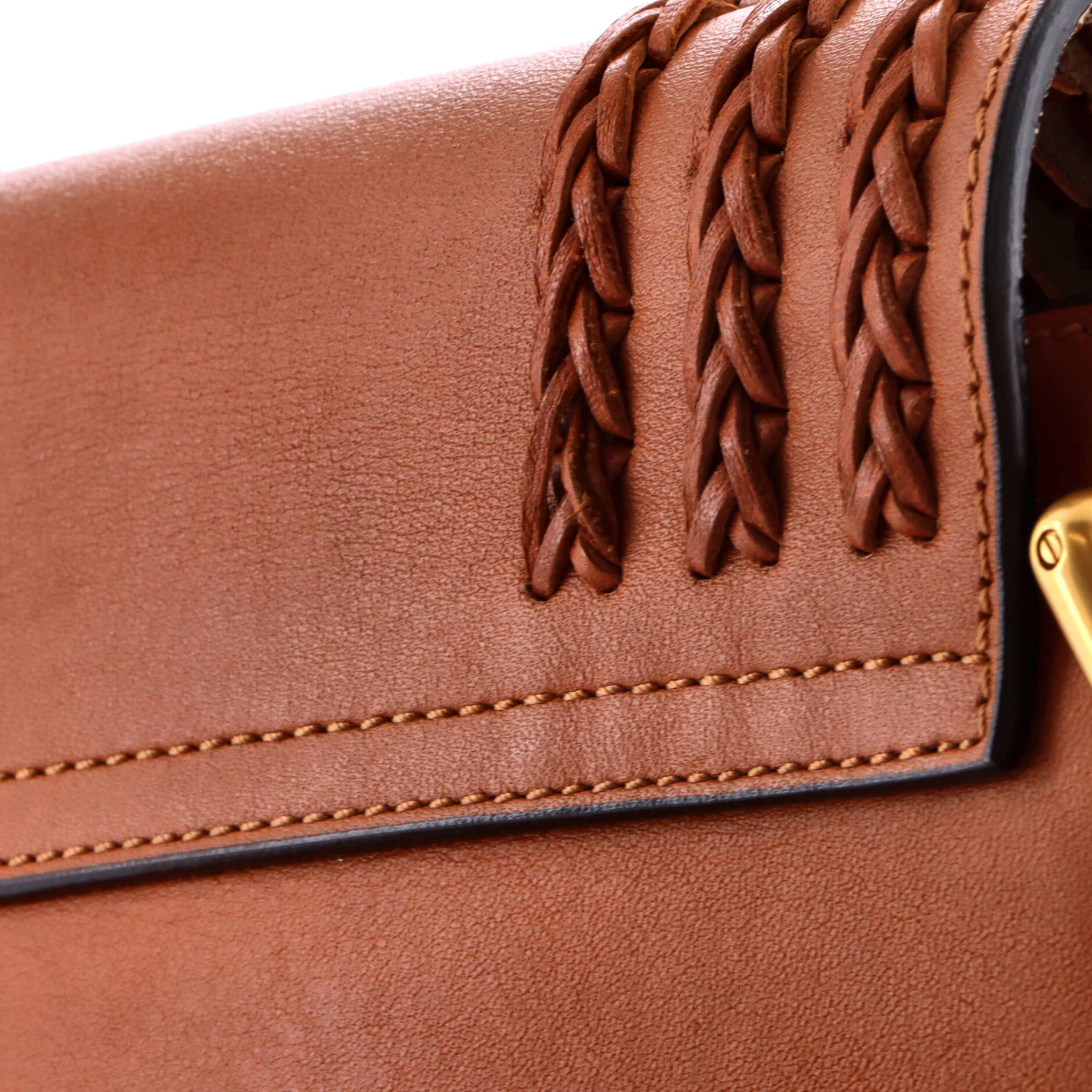 Hudson Handbag Whipstitch Leather Small - Image 6