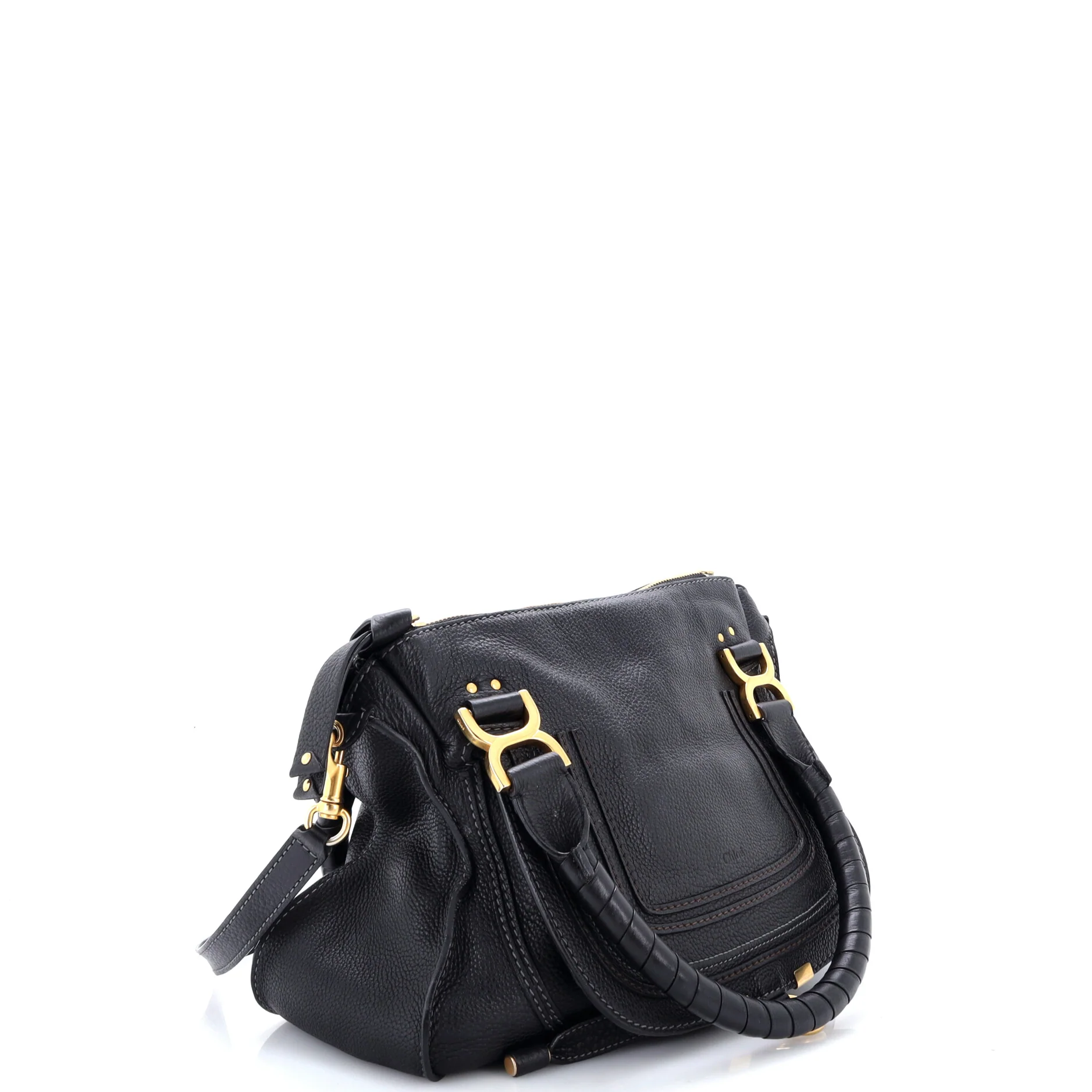 Marcie Satchel Leather Medium - Image 2