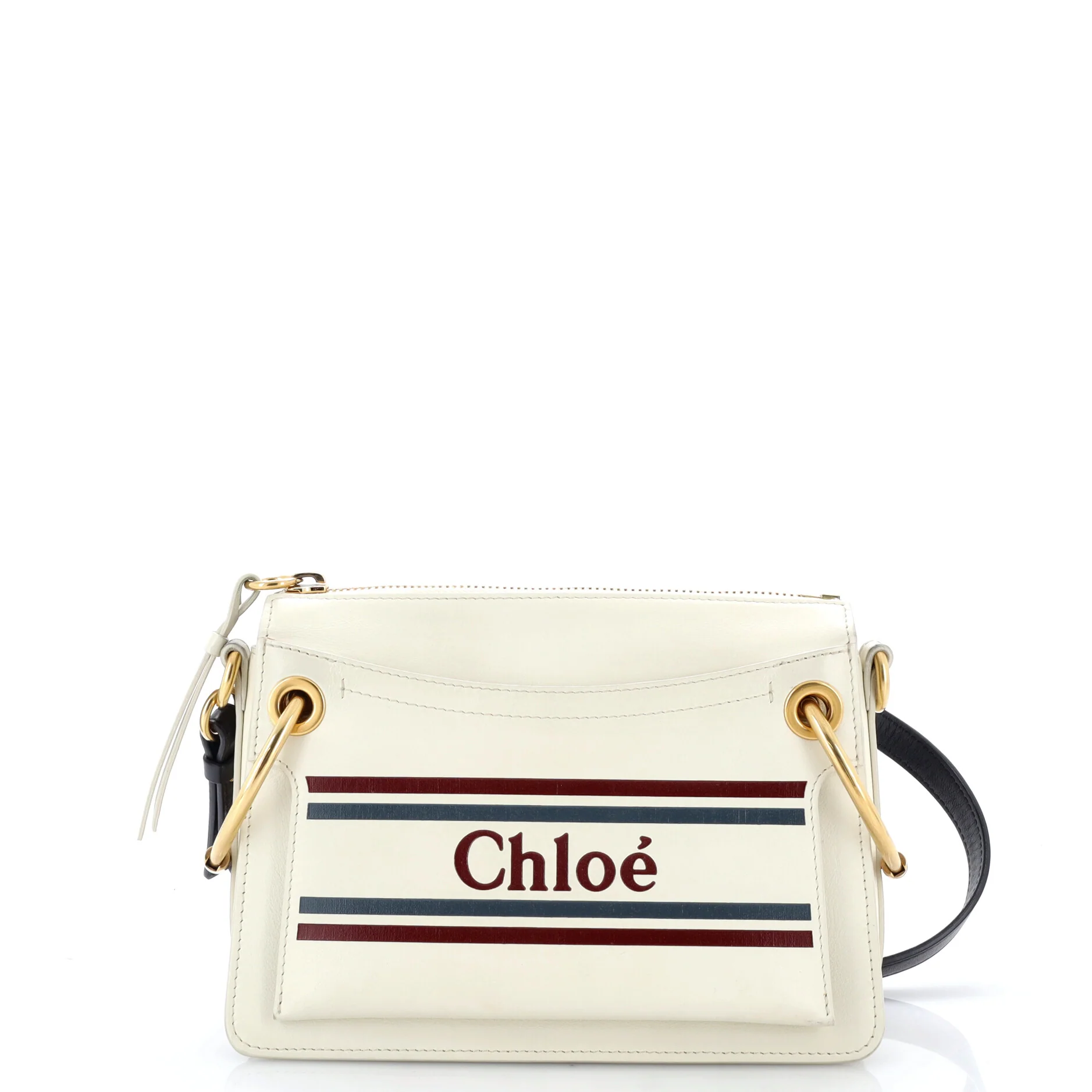 Roy Logo Shoulder Bag Printed Leather Small