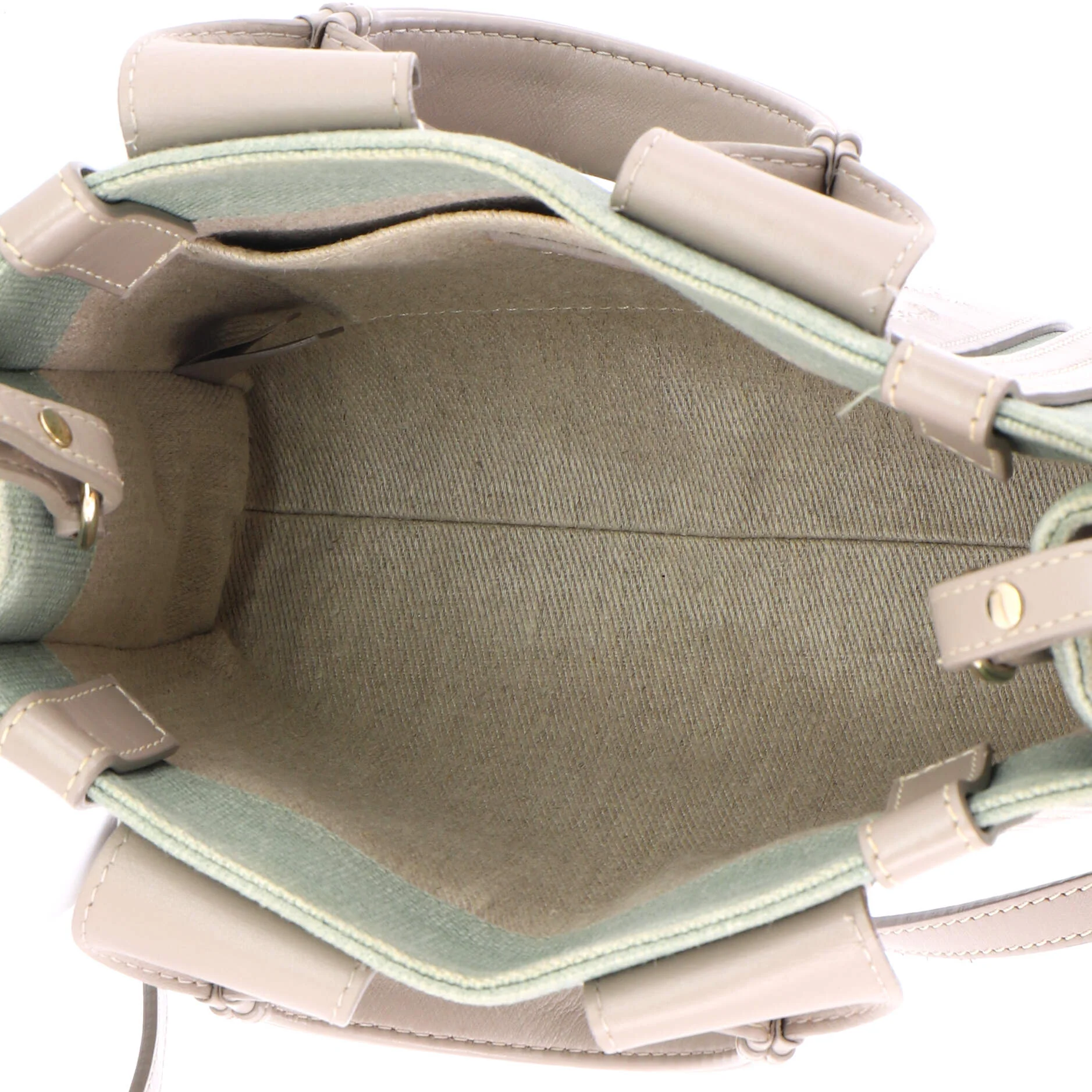Woody Convertible Tote Linen and Leather Small - Image 5