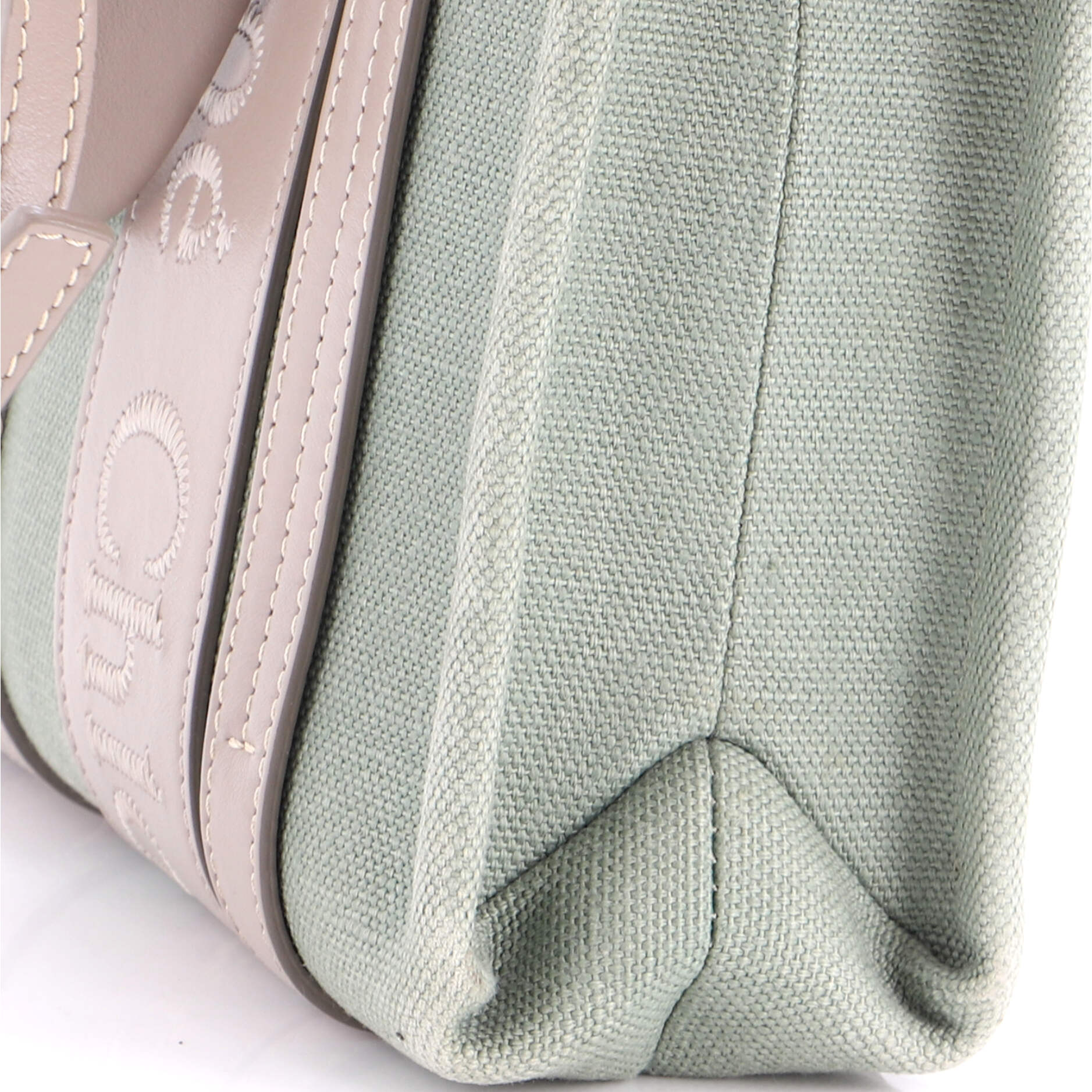 Woody Convertible Tote Linen and Leather Small - Image 6