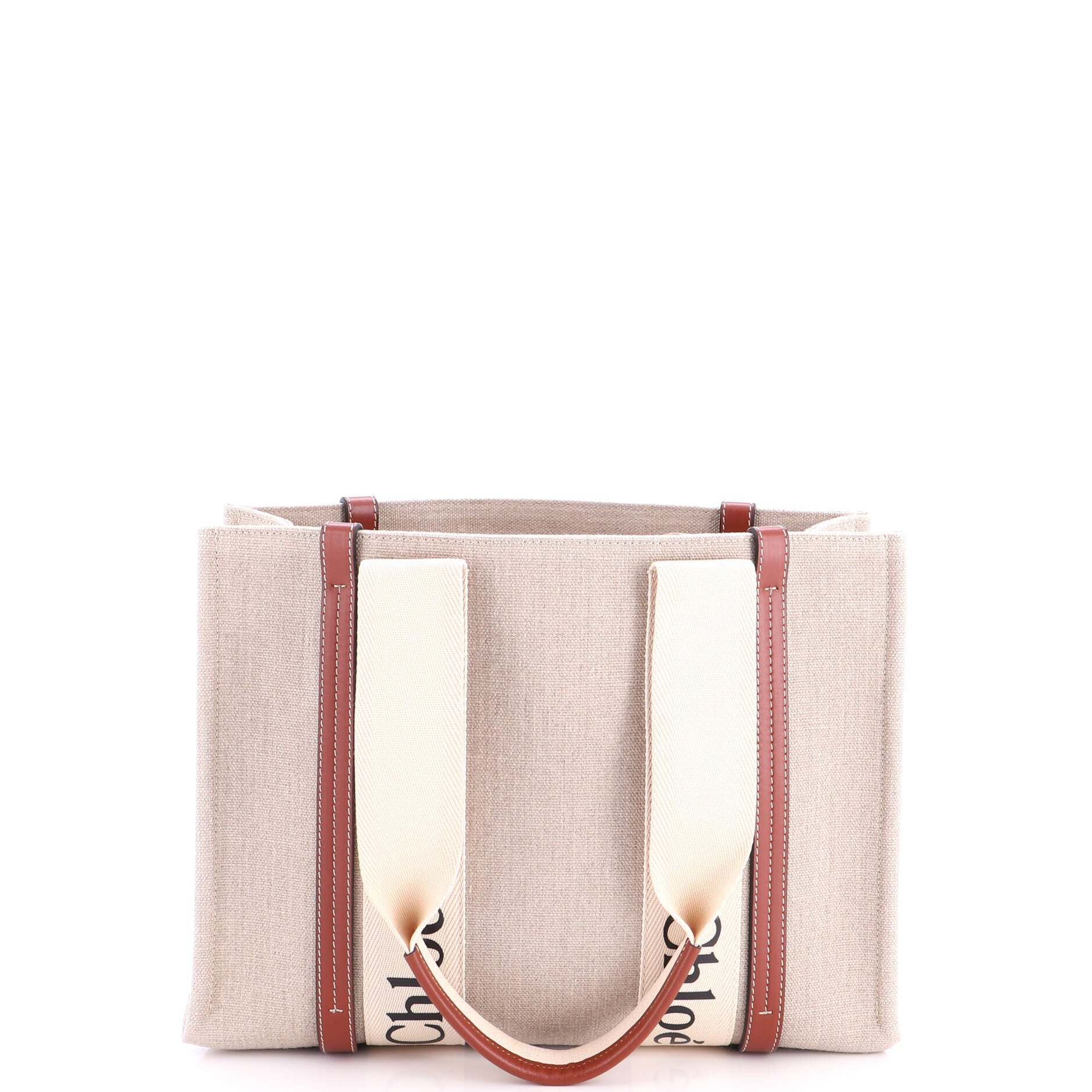 Woody Tote Canvas with Leather Medium - Image 3