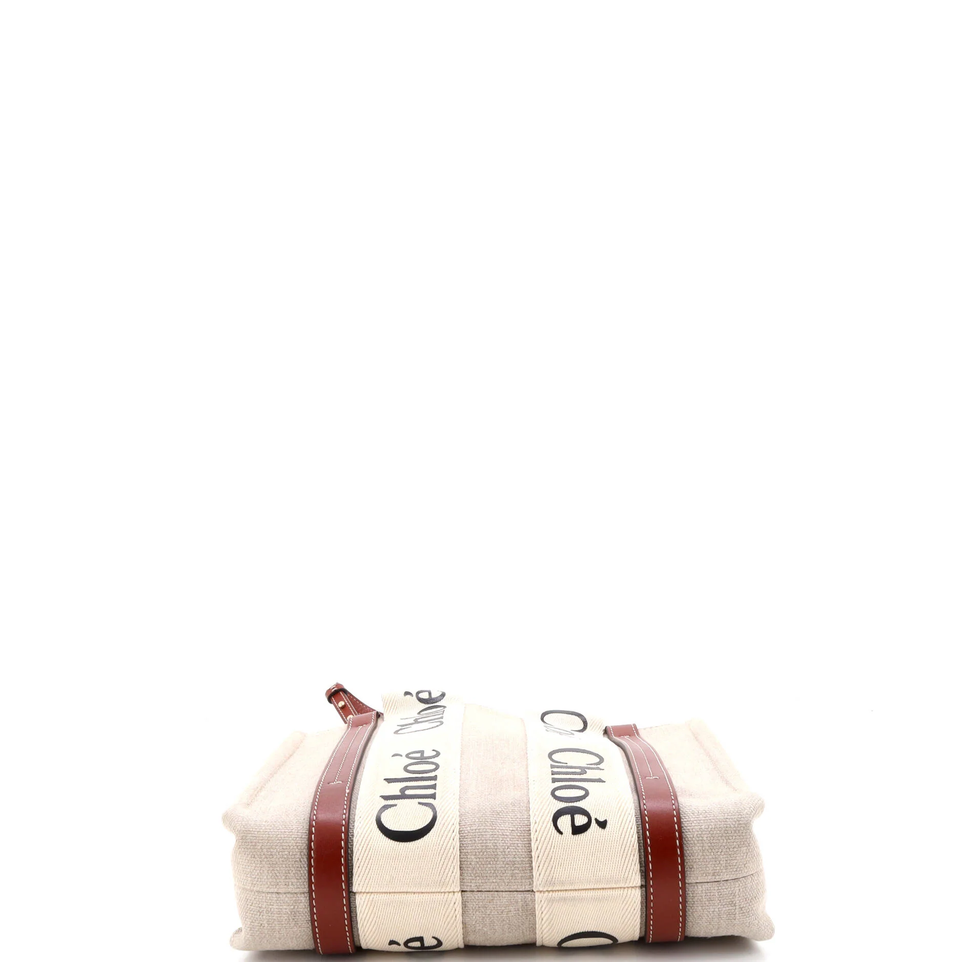 Woody Tote Canvas with Leather Small - Image 4