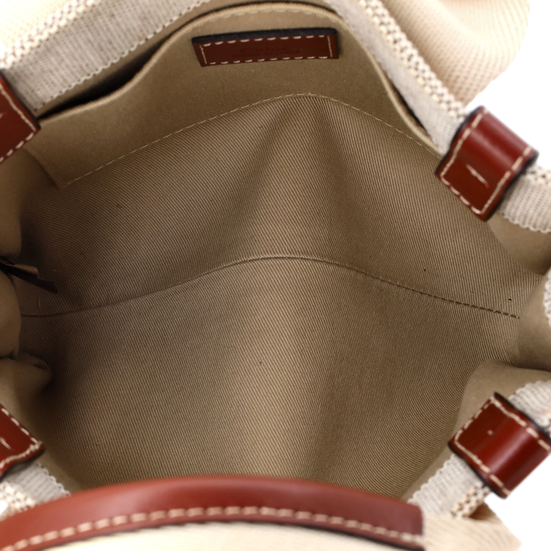 Woody Tote Canvas with Leather Small - Image 5