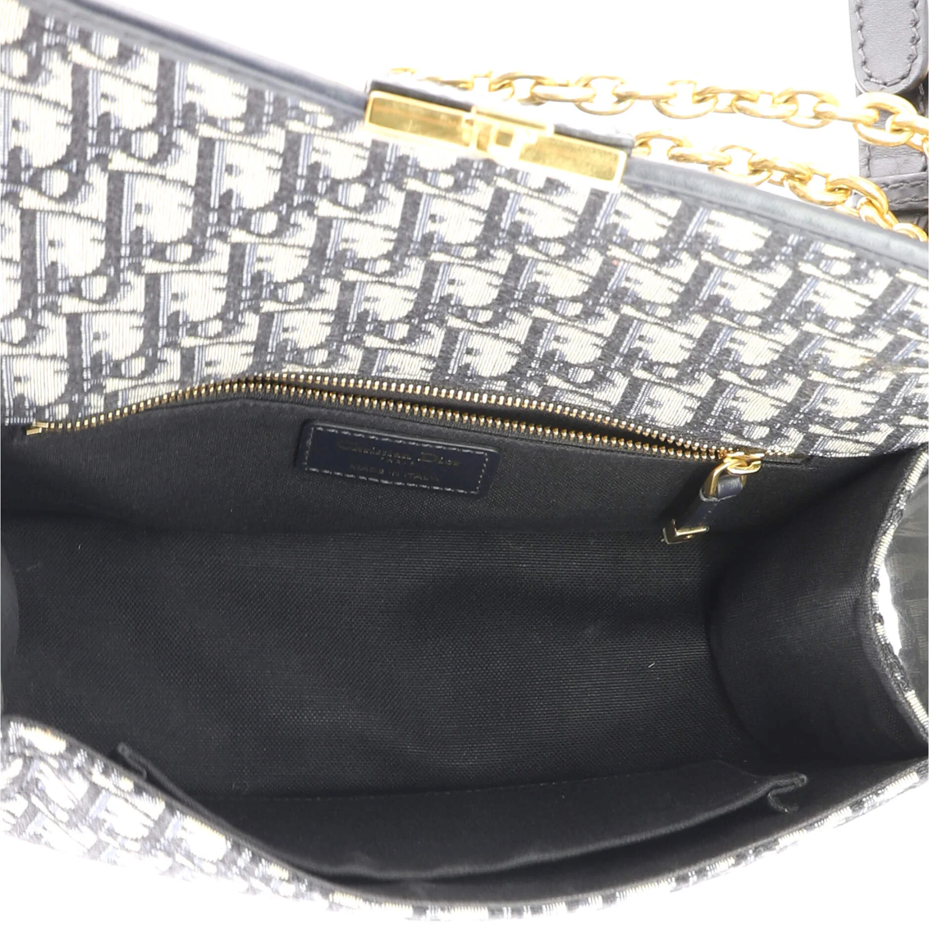 30 Montaigne Chain Flap Bag Oblique Canvas - Image 5