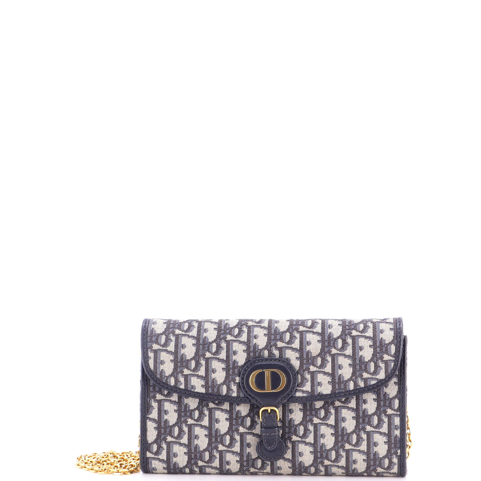Bobby Pouch with Chain Oblique Canvas East West