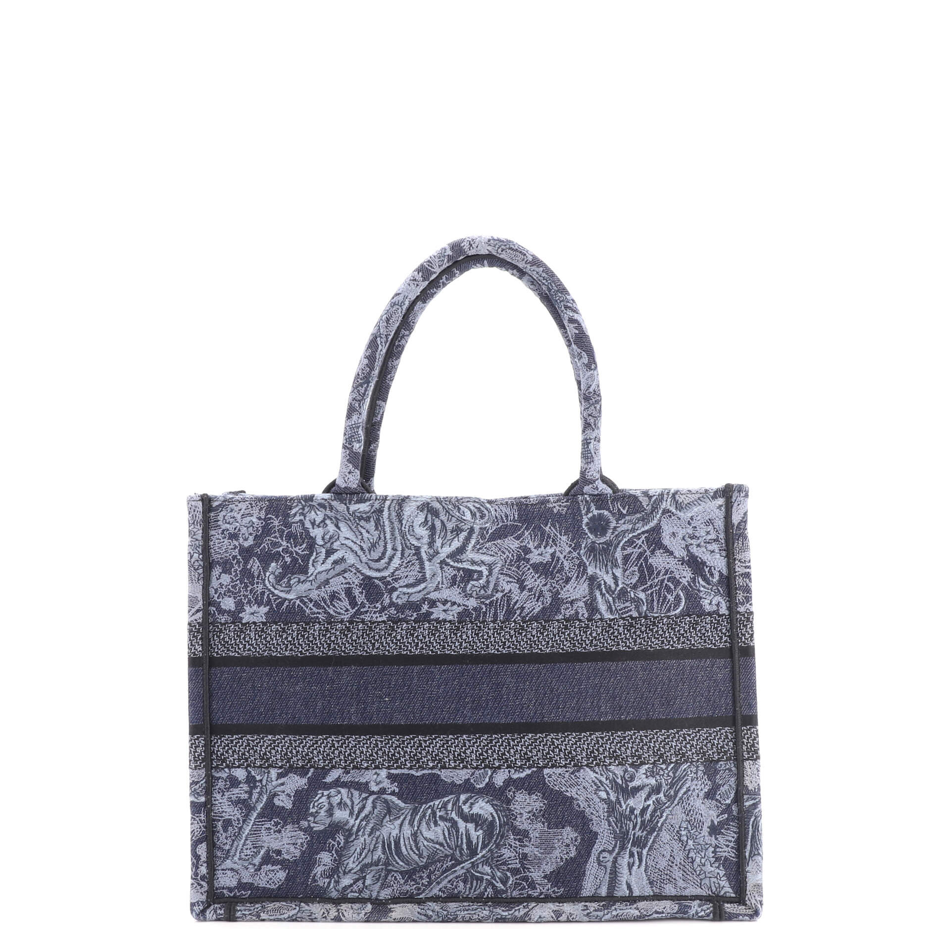 Book Tote Embroidered Canvas Medium - Image 3