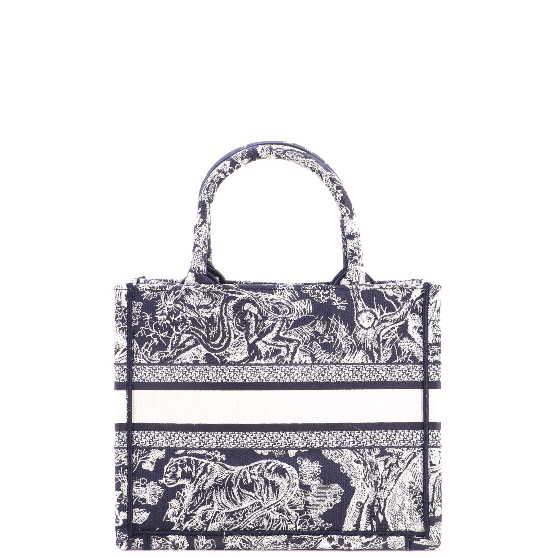 Book Tote Embroidered Canvas Small - Image 3