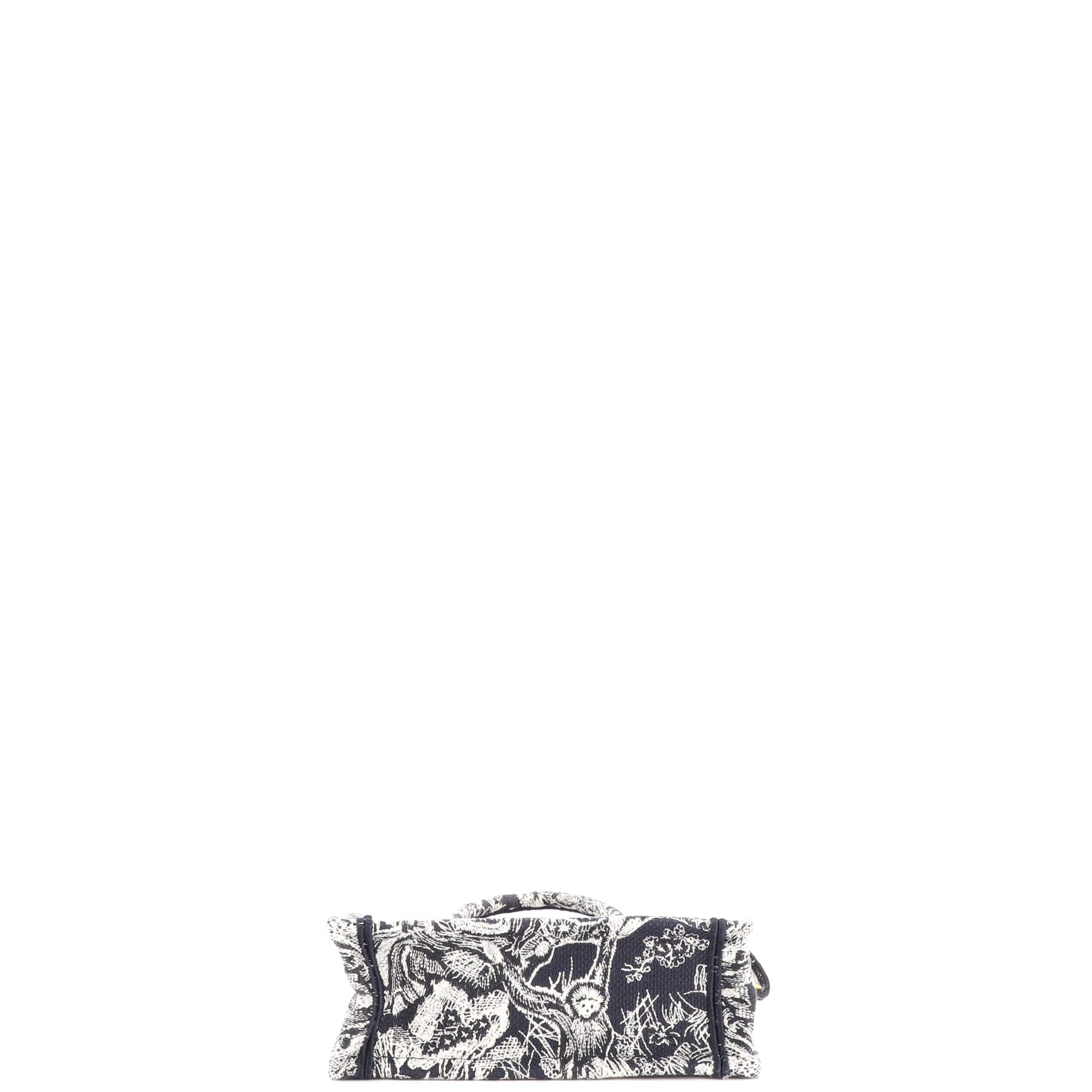 Book Tote with Strap Embroidered Canvas Mini - Image 4