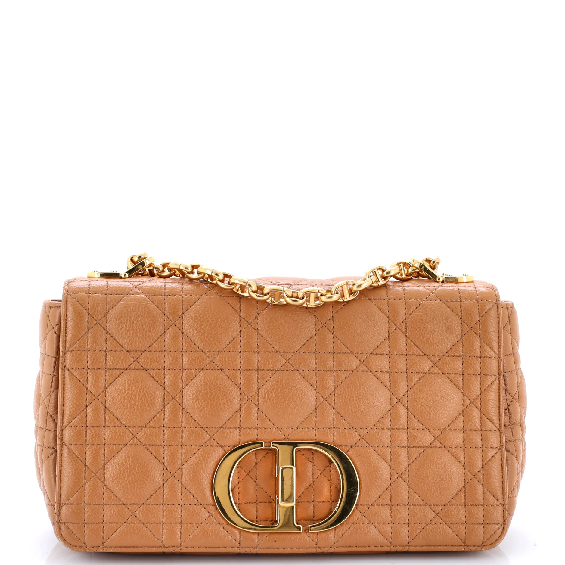 Caro Bag Cannage Quilt Calfskin Medium