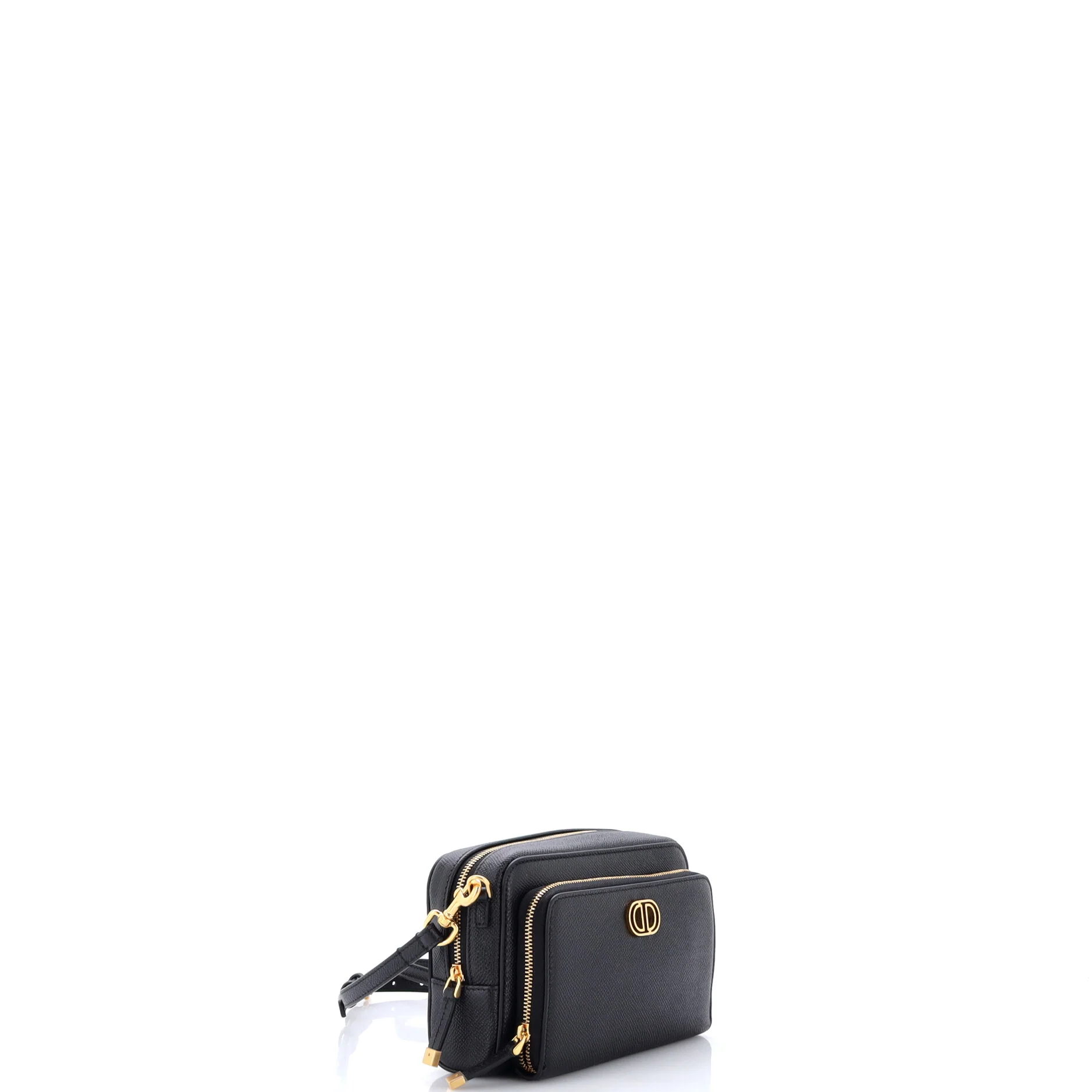 Caro Double Pouch Crossbody Bag Leather - Image 2