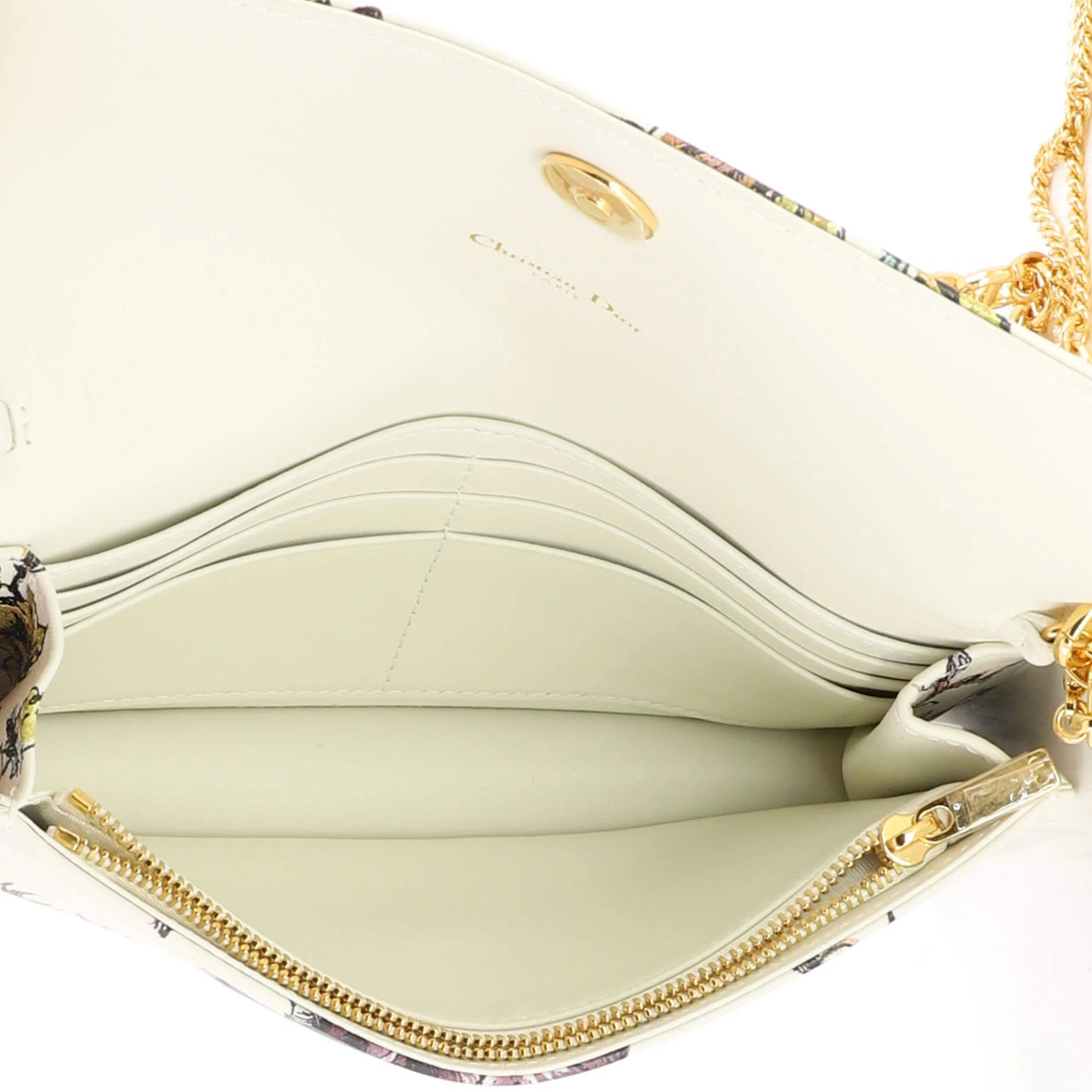 Caro Wallet on Chain Pouch Printed Leather - Image 5