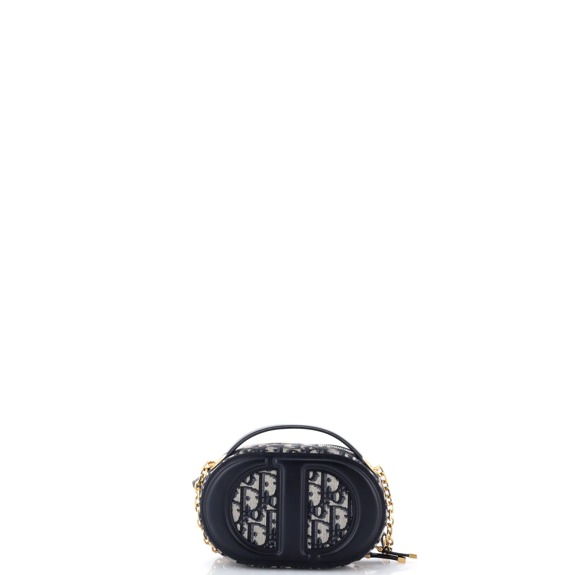 CD Signature Oval Camera Bag Oblique Canvas and Leather - Image 3