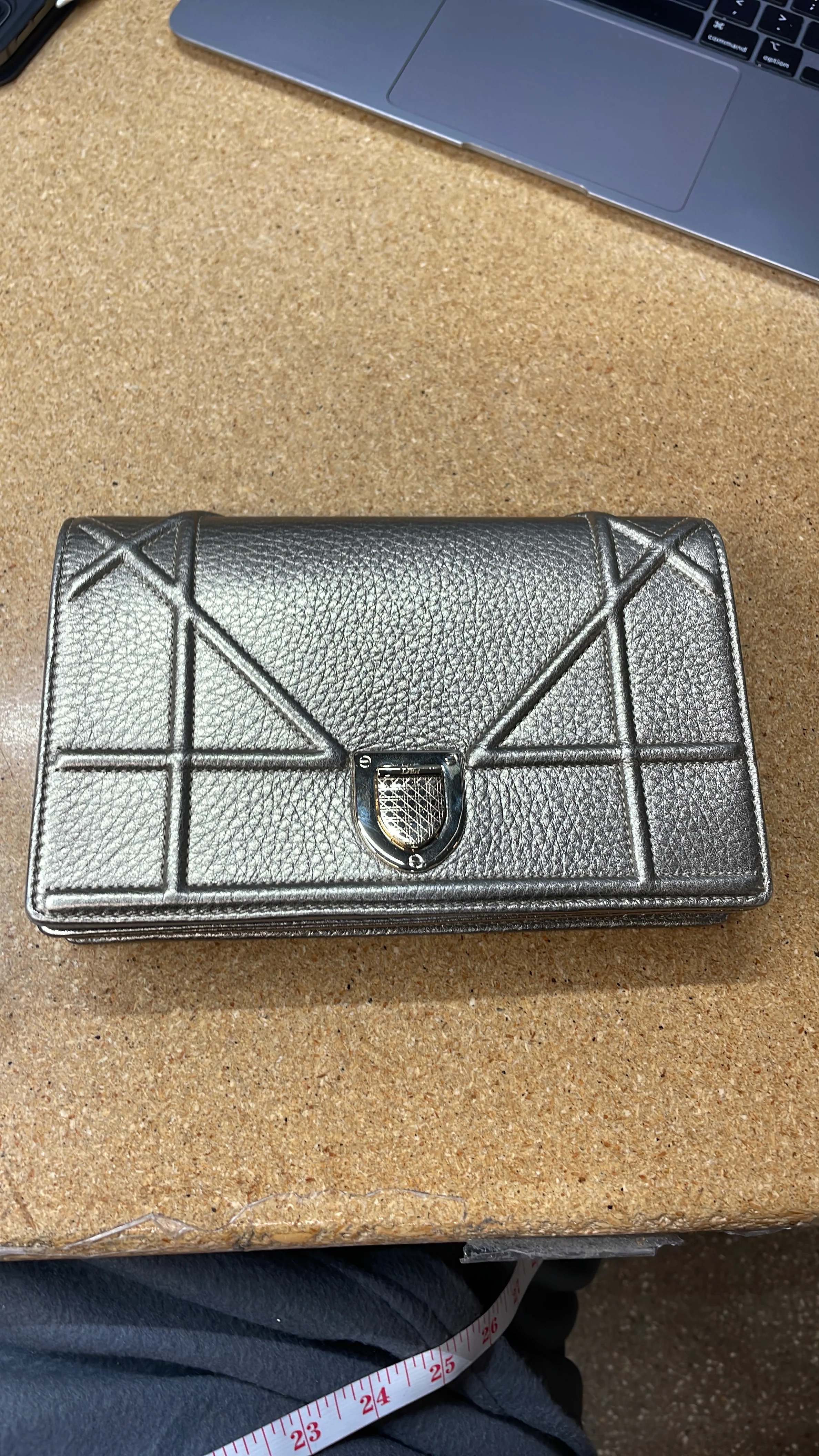 Diorama Flap Bag Grained Calfskin Mini - Image 6