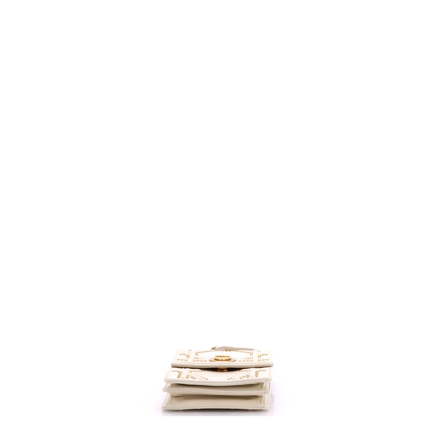 Diorama Vertical Clutch on Chain Studded Leather - Image 4