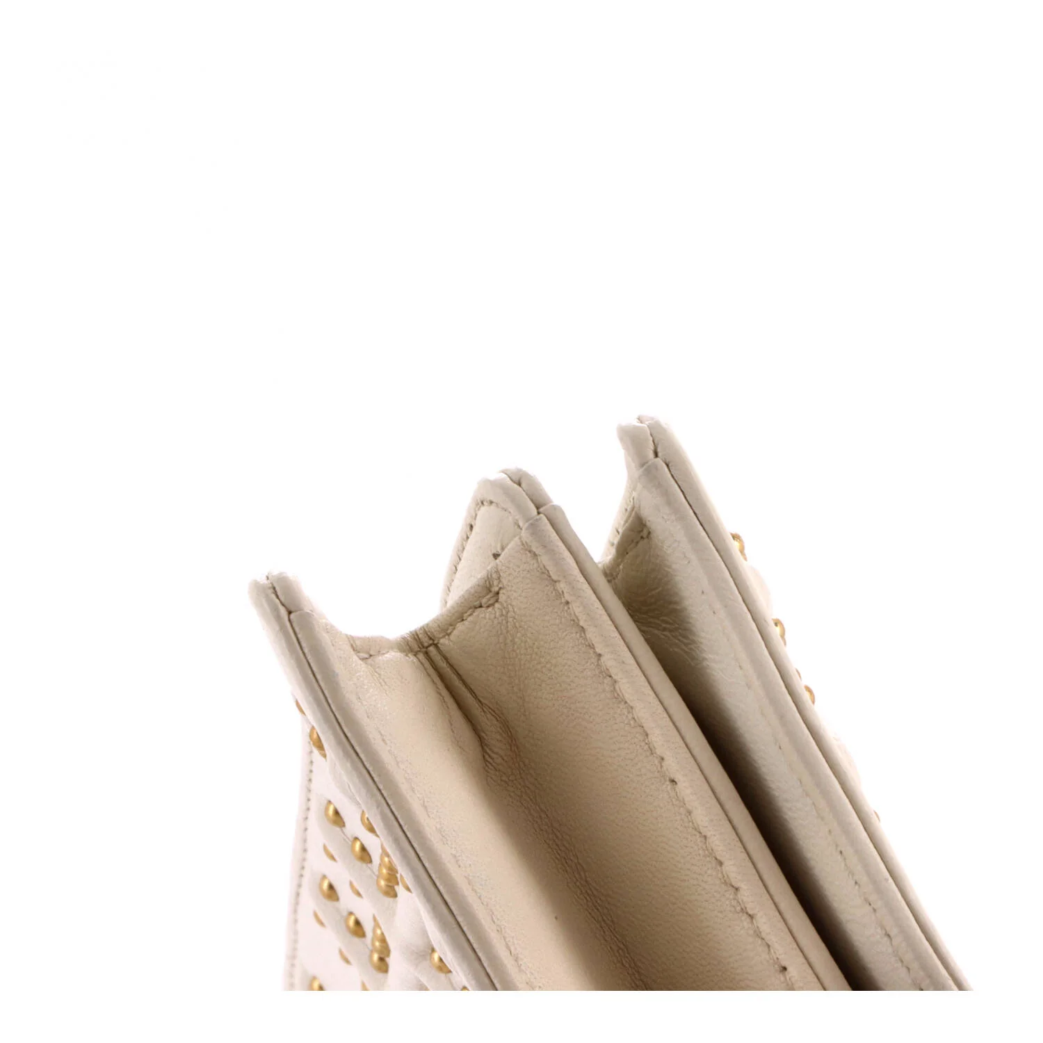 Diorama Vertical Clutch on Chain Studded Leather - Image 7